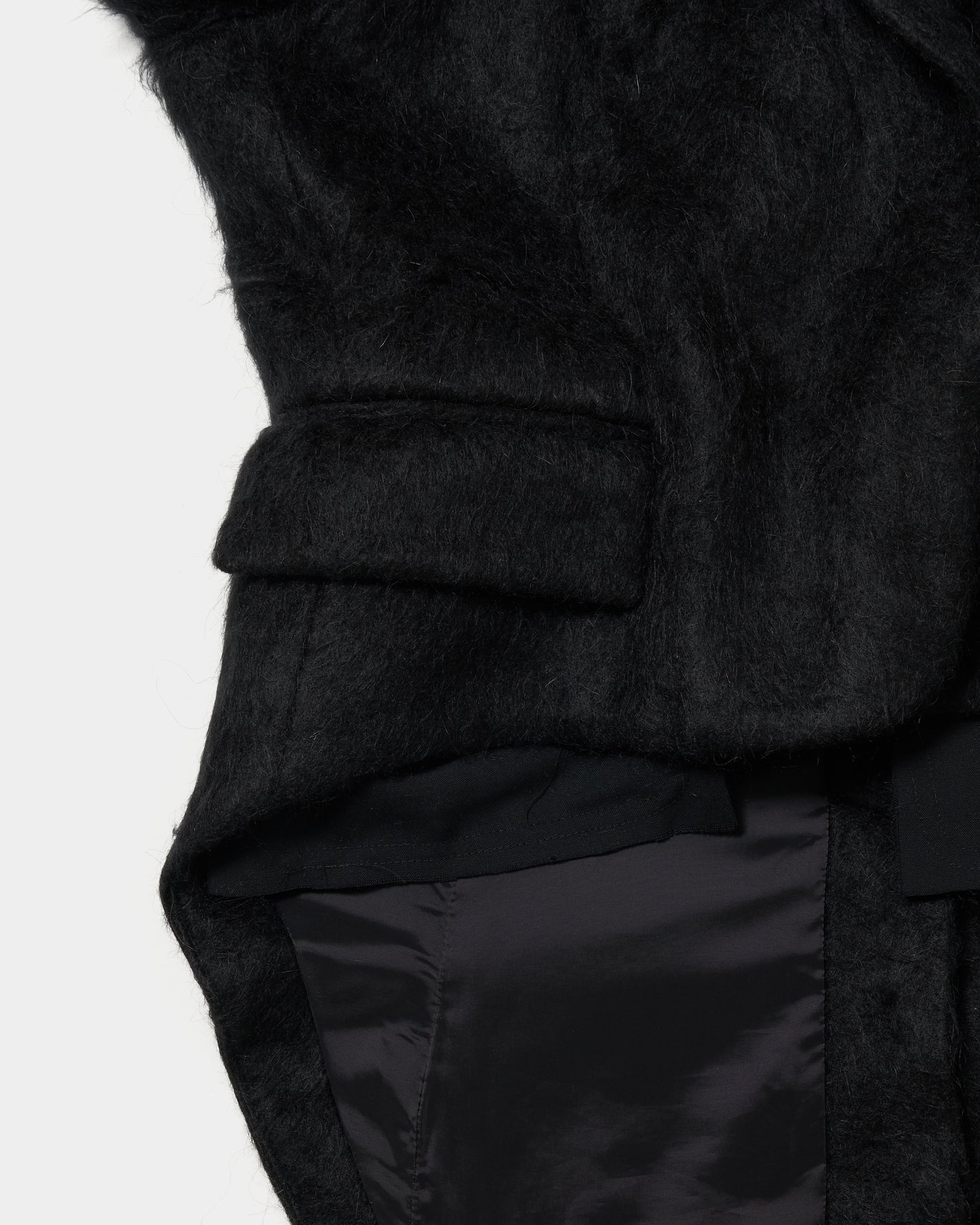 power shoulder mohair tail coat【Delivery in February 2026】