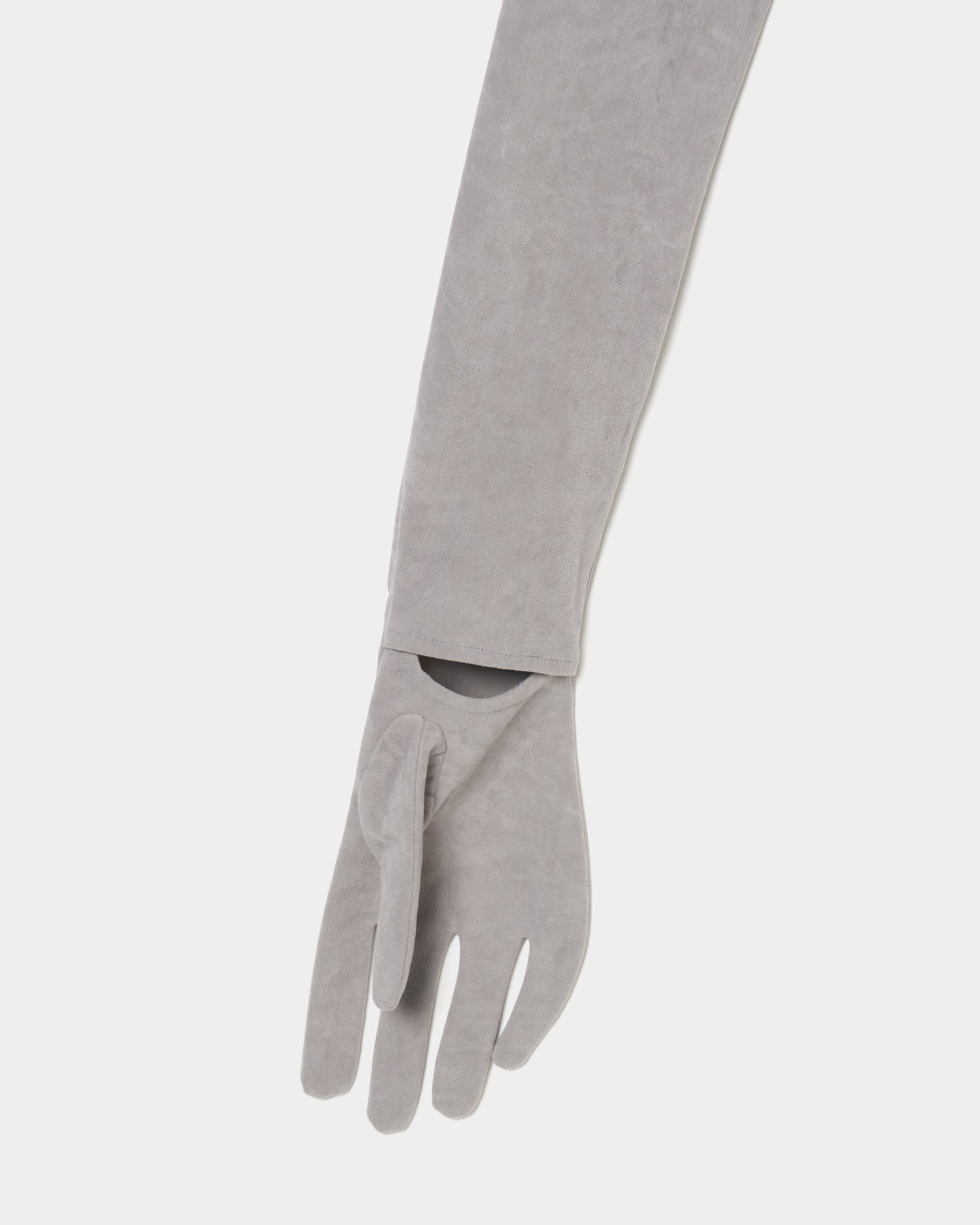 gloves velour pullover Gray【stock】