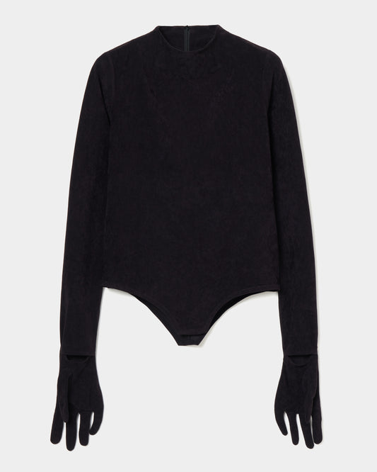 gloves velour pullover Black【stock】