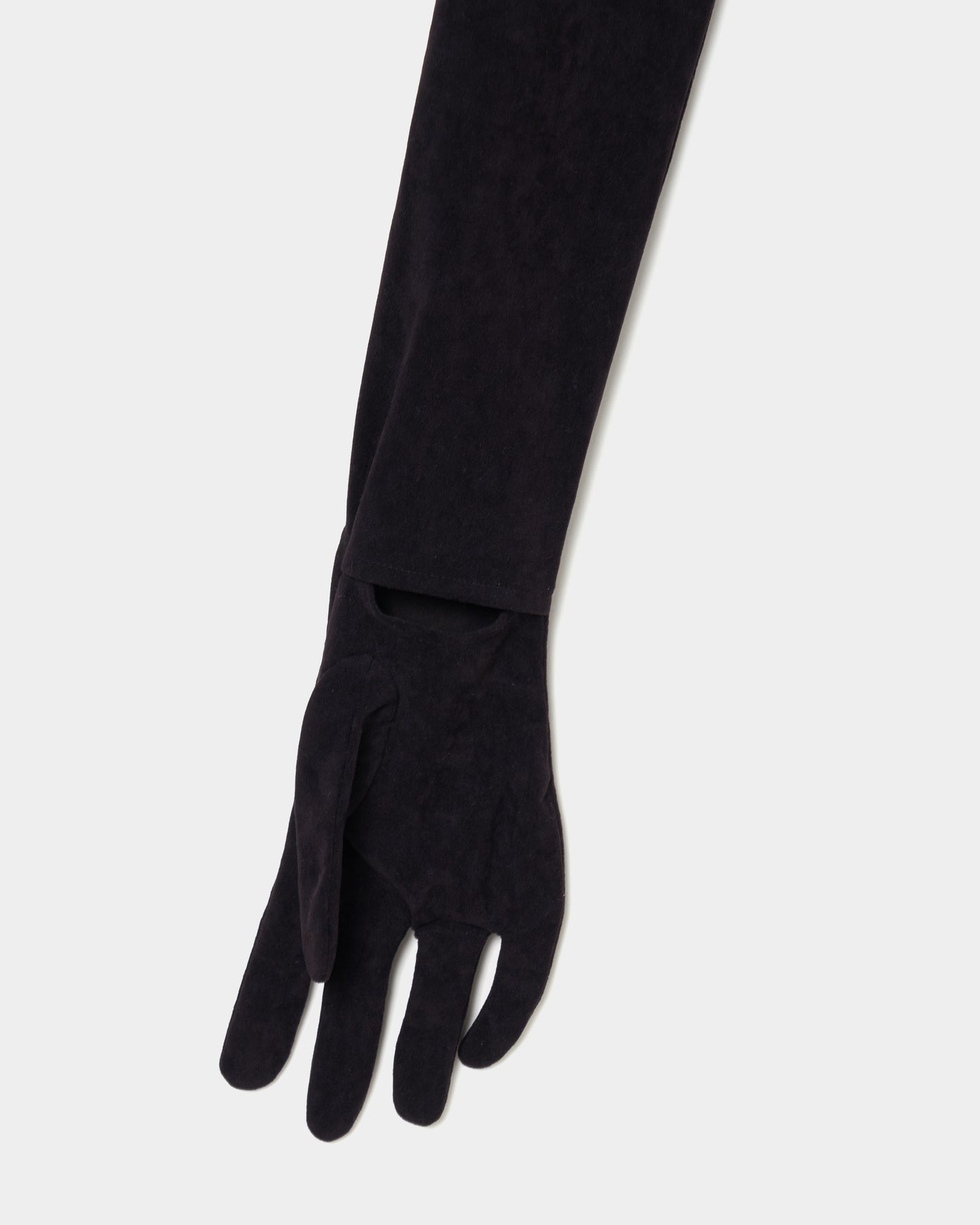 gloves velour pullover Black【stock】