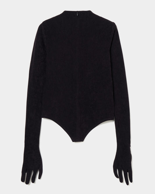 gloves velour pullover Black【stock】