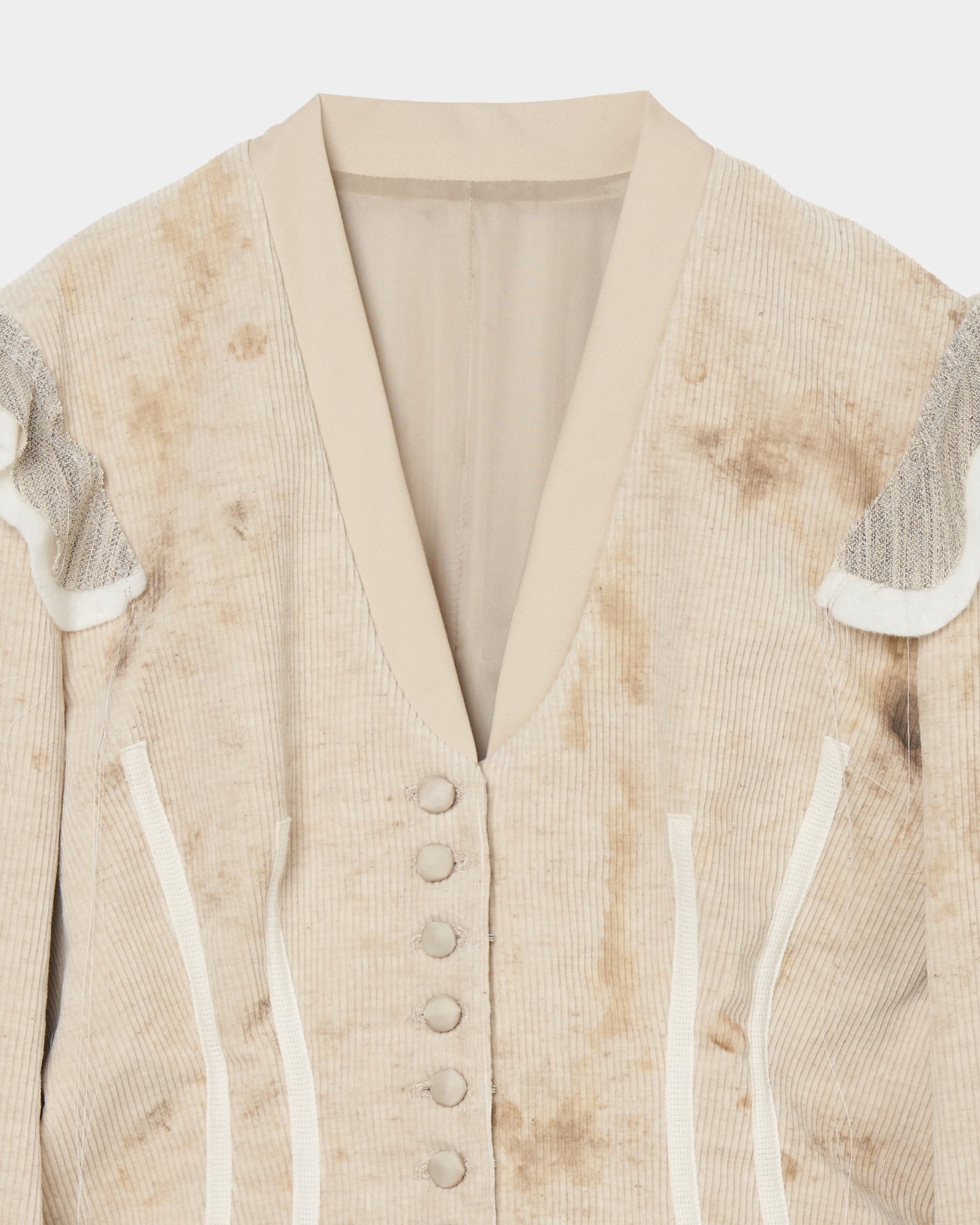stain print bustle jacket【Delivery in September 2025】