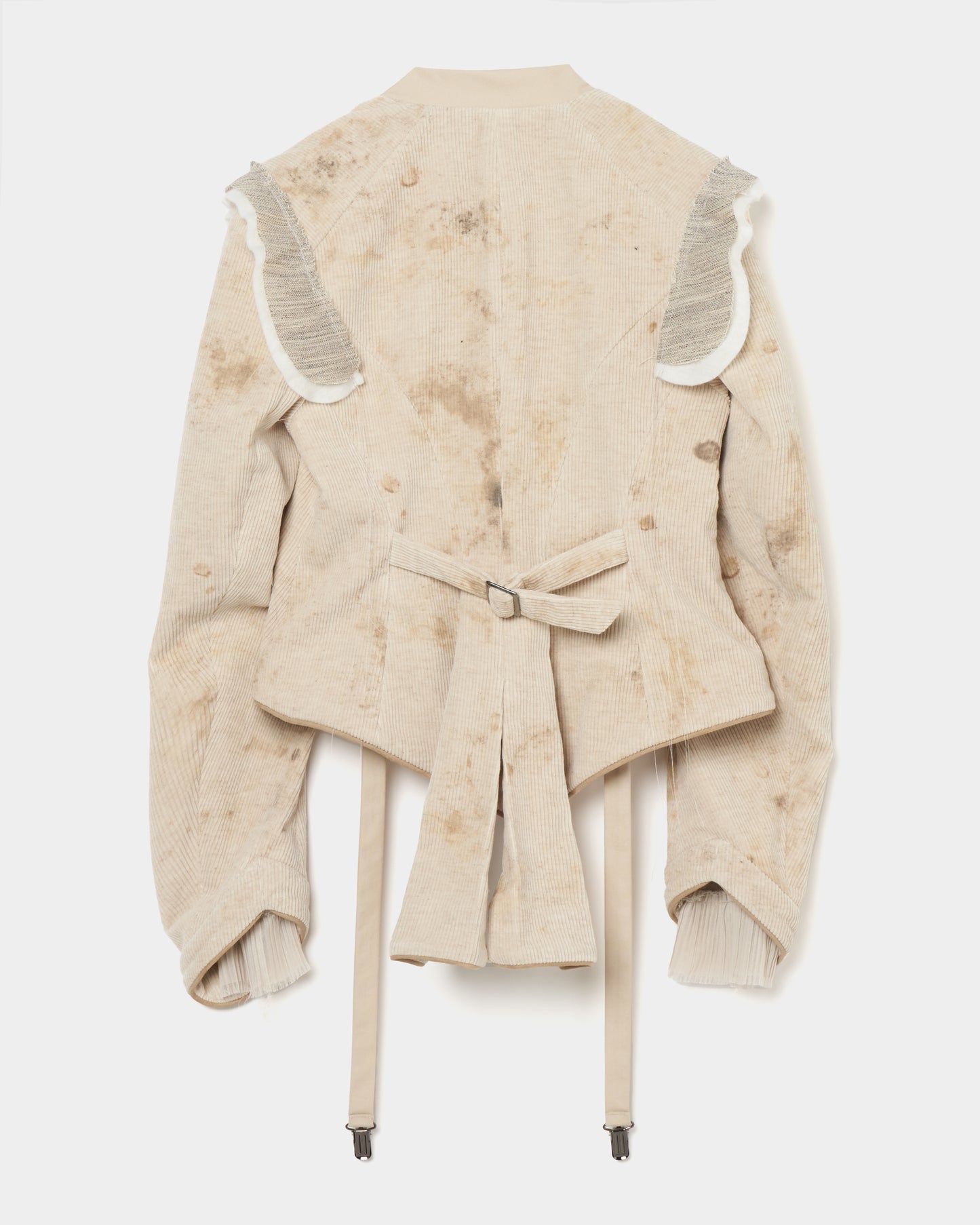 stain print bustle jacket【Delivery in September 2025】