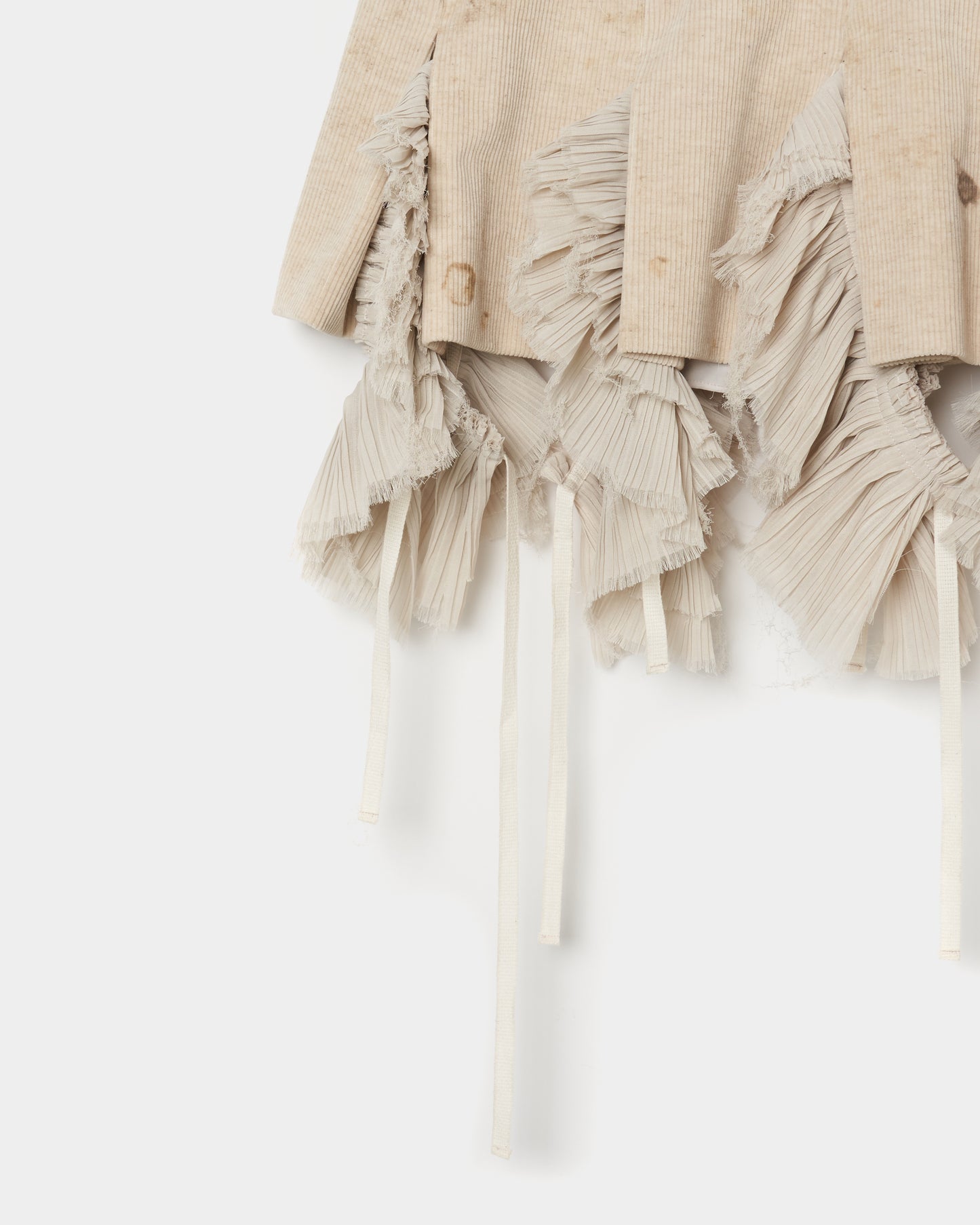 stain print frill pleated skirt【Delivery in September 2025】