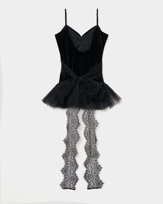 velour lace body suit【Delivery in February 2026】