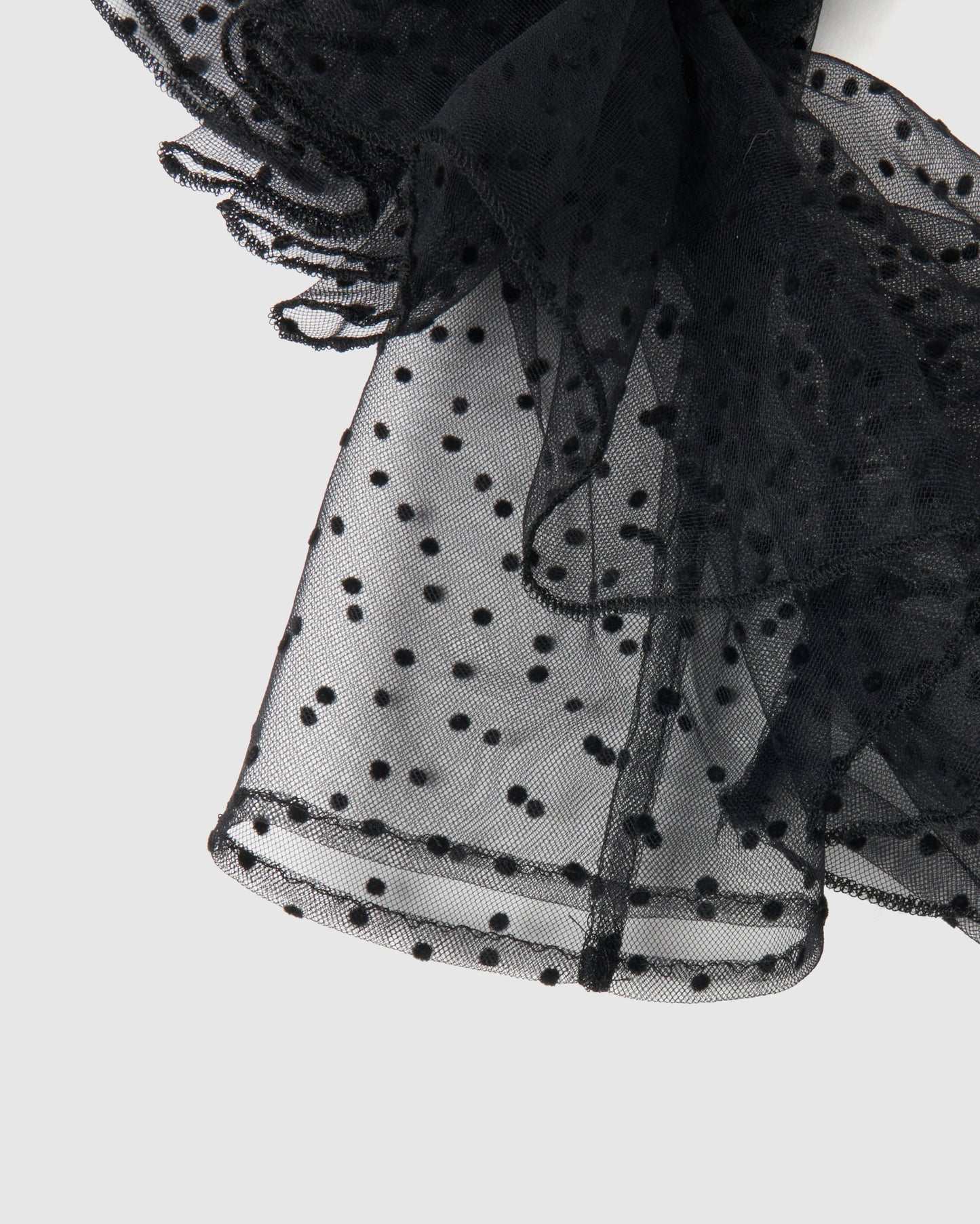 dot tulle leather ribbon cami dress【Delivery in February 2026】