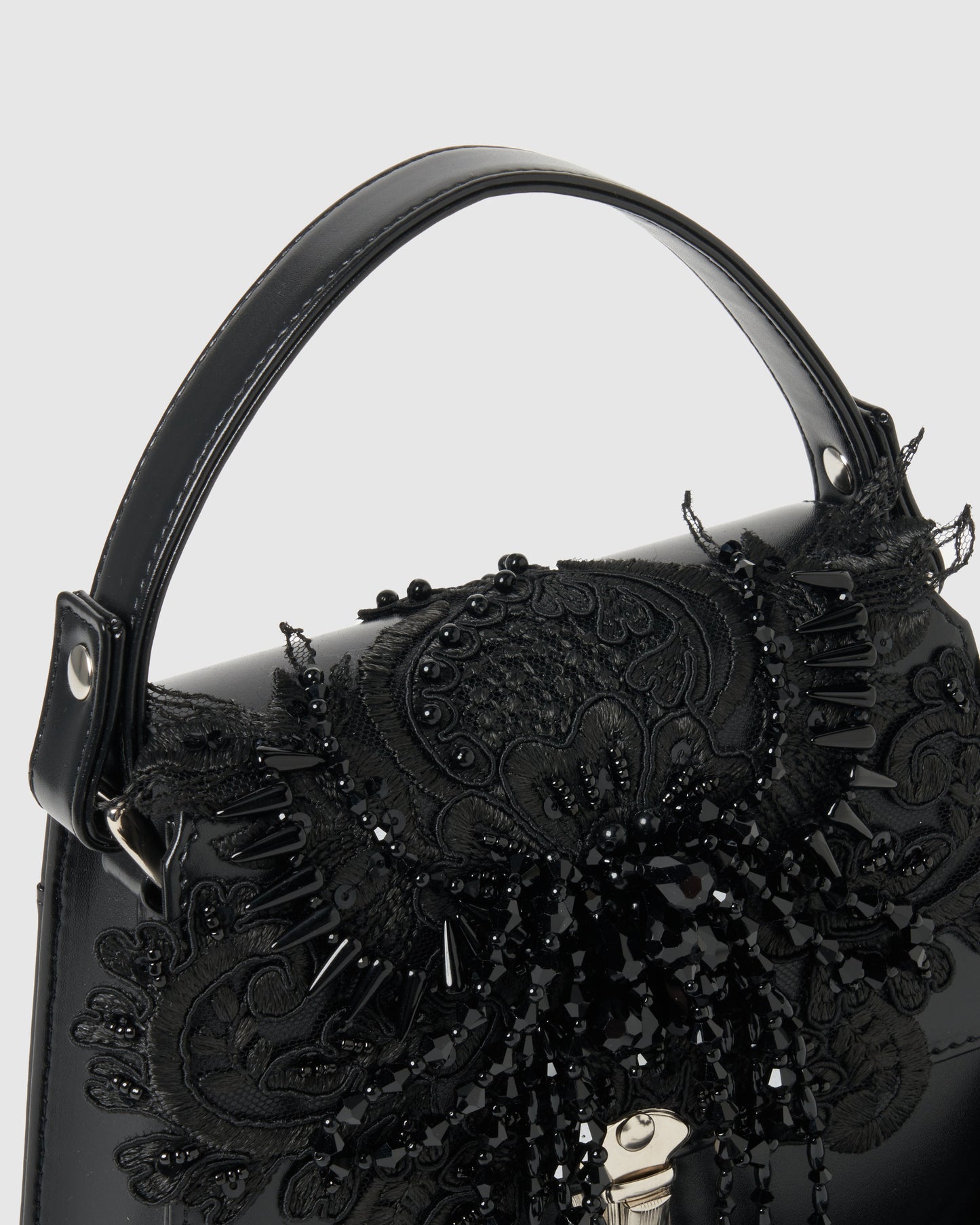 black lei beads mini hand bag【Delivery in December 2025】