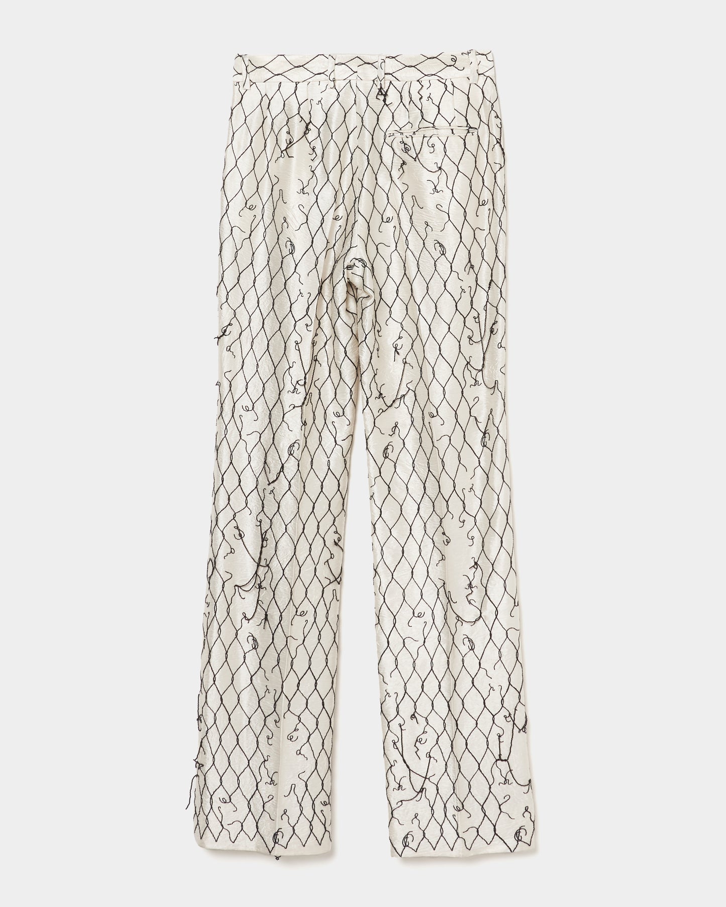 damaged fence beads embroidery pants【Delivery in September2025】