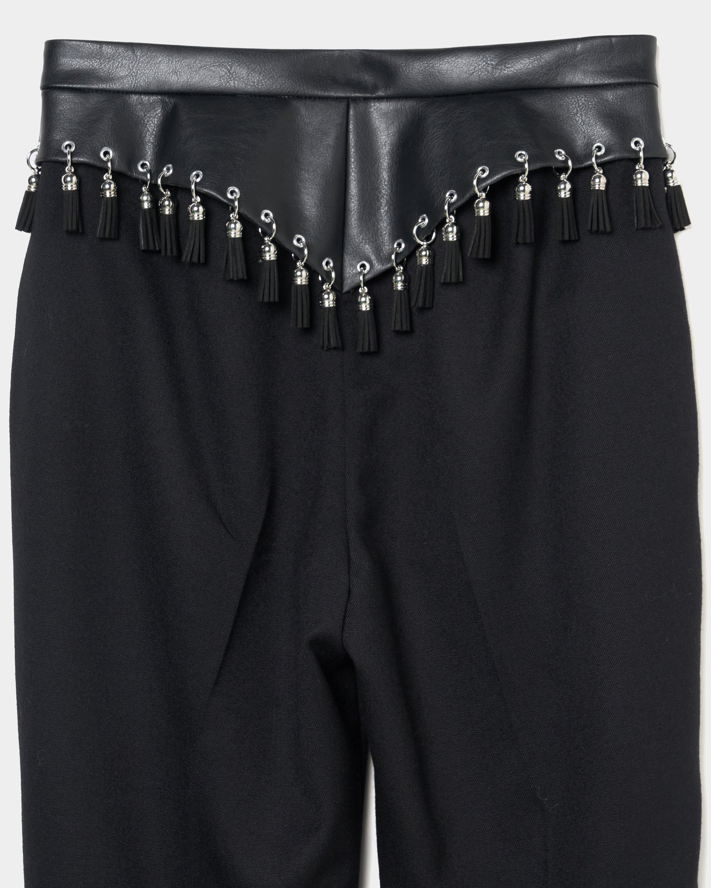 suede tassel belt pants【Delivery in August 2025】