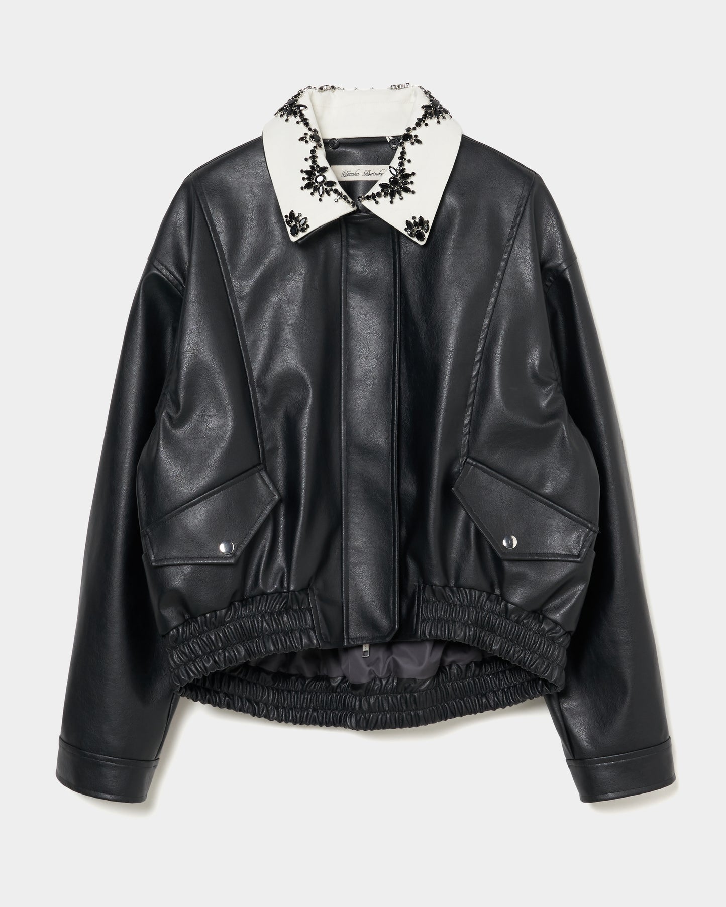 crystal bijou collar 2WAY blouson【Delivery in August 2025】