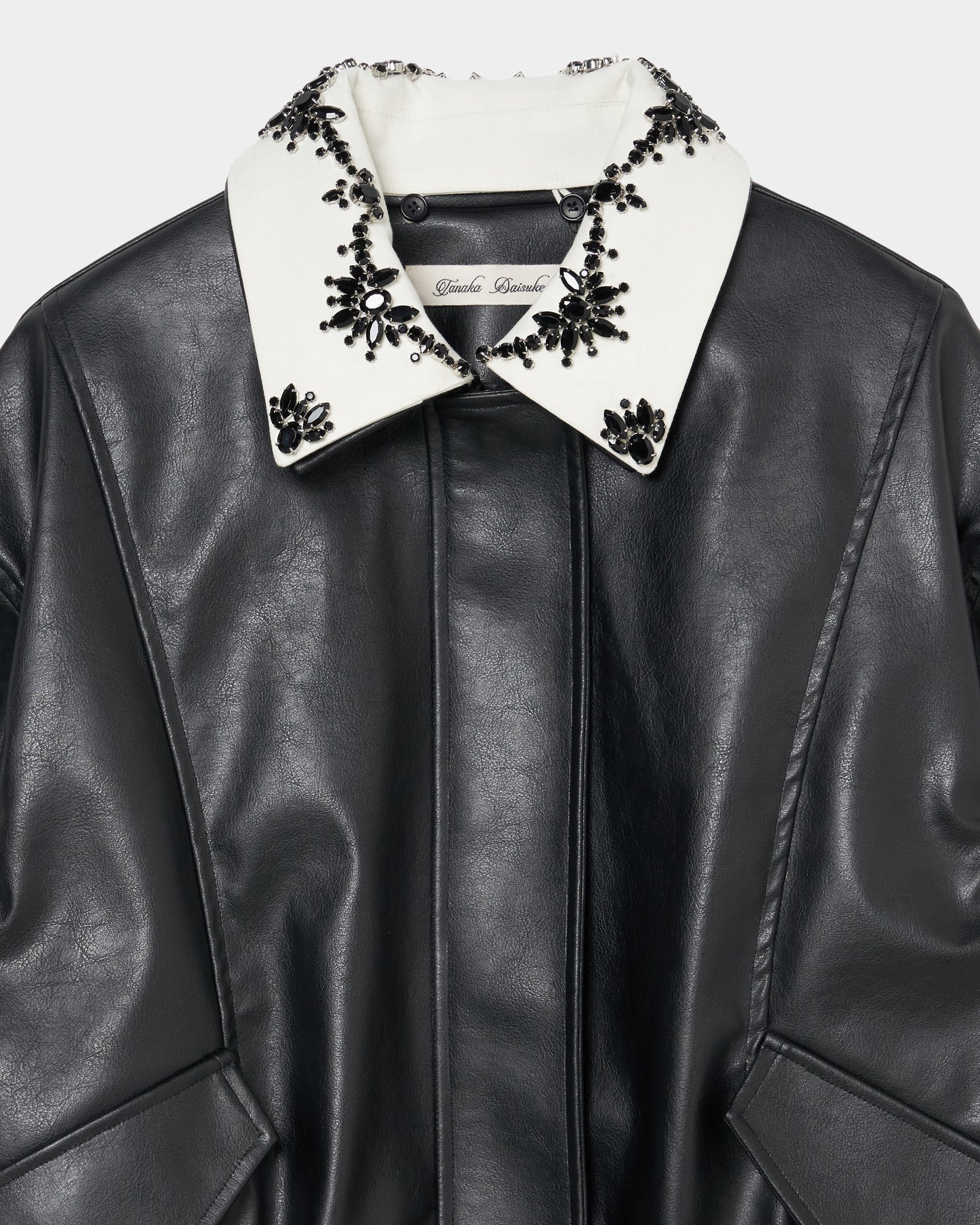 crystal bijou collar 2WAY blouson【Delivery in August 2025】