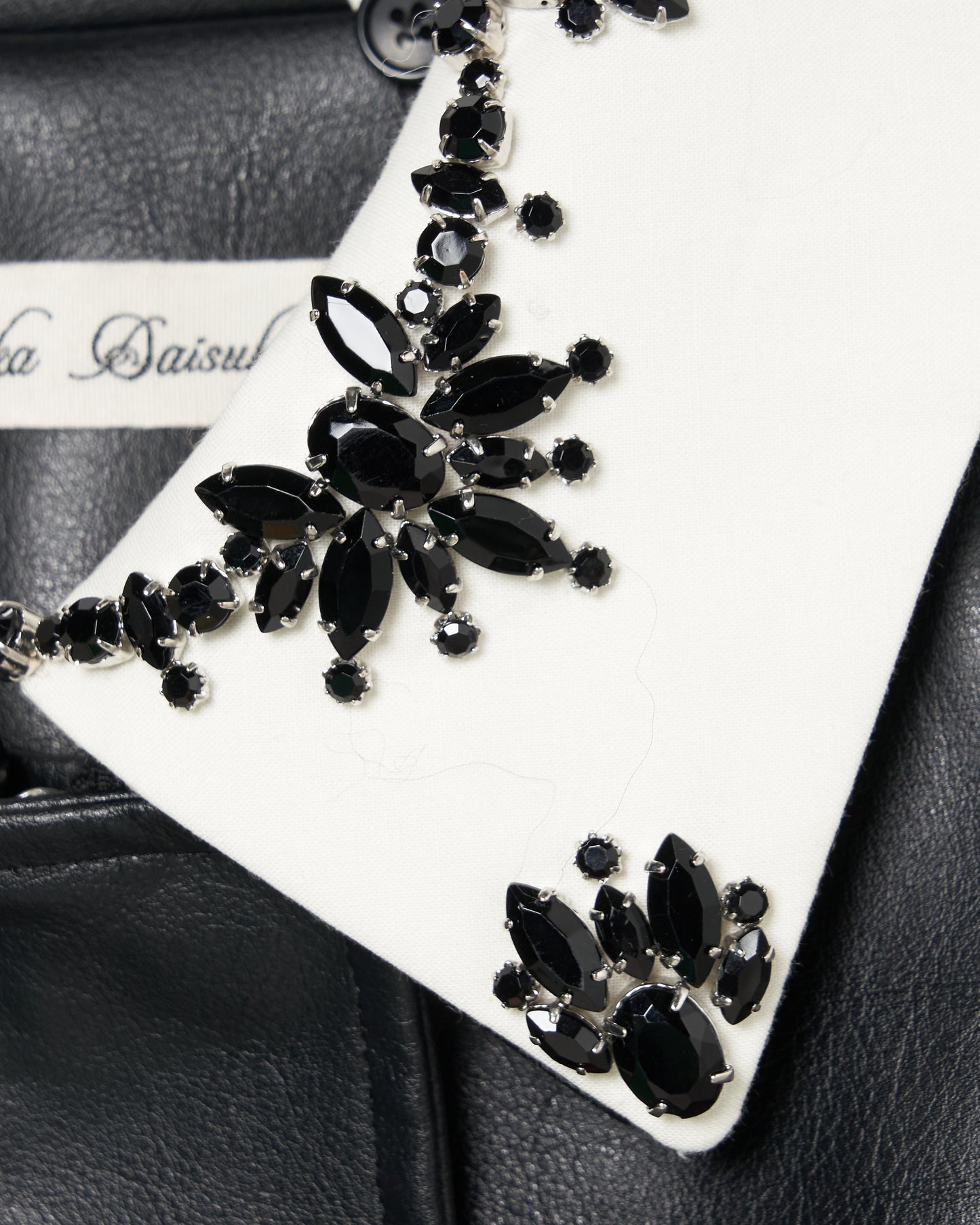 crystal bijou collar 2WAY blouson【Delivery in August 2025】