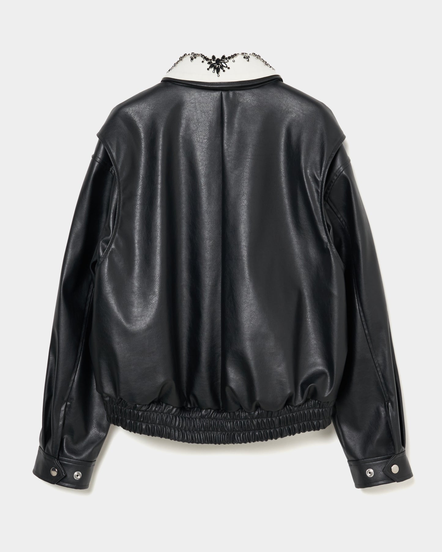 crystal bijou collar 2WAY blouson【Delivery in August 2025】