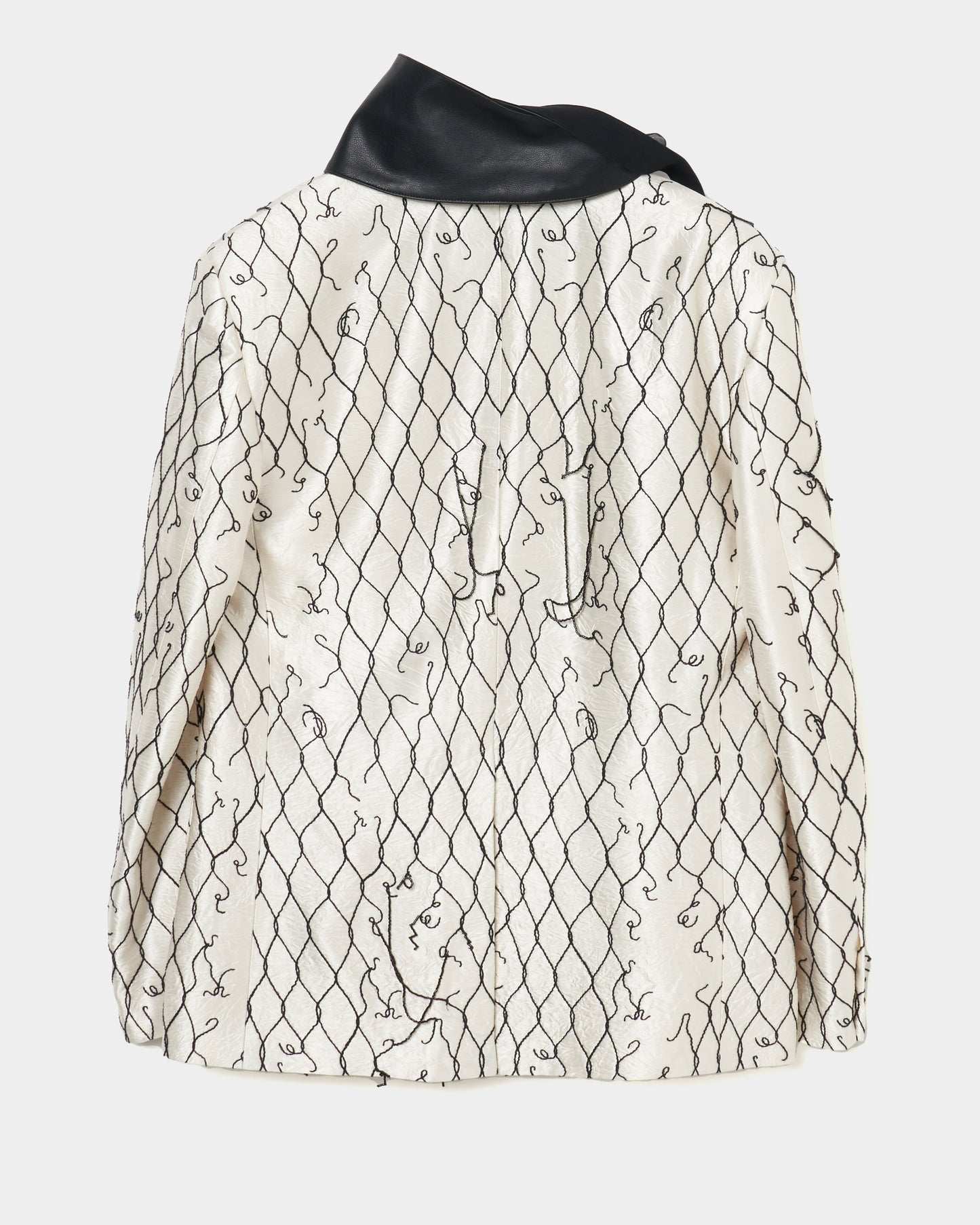 damaged fence beads embroidery jacket【Delivery in September 2025】