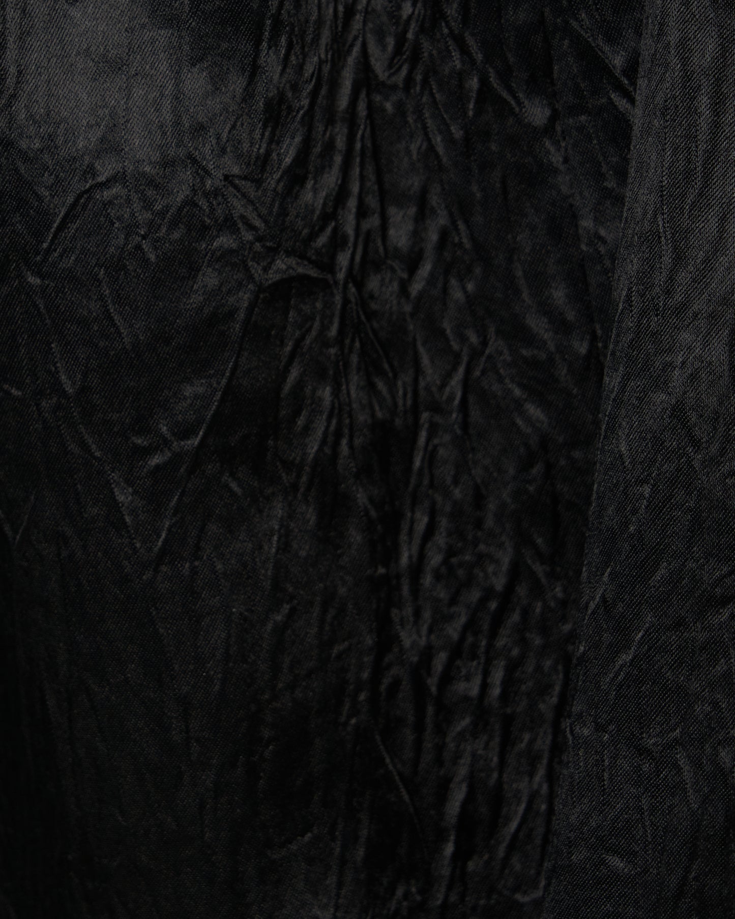 front hook ribbon satin blouse Black【Delivery in July 2025】