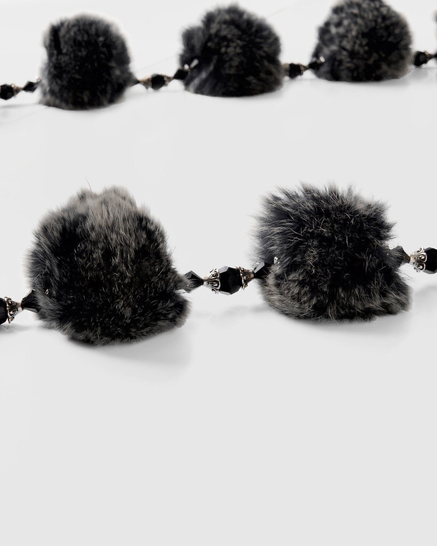 rabbit fur beads shawl【Delivery in January 2026】