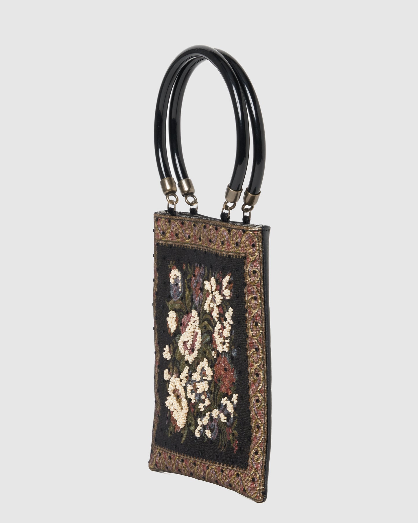 dot tulle flower jacquard hand bag【Delivery in August 2025】
