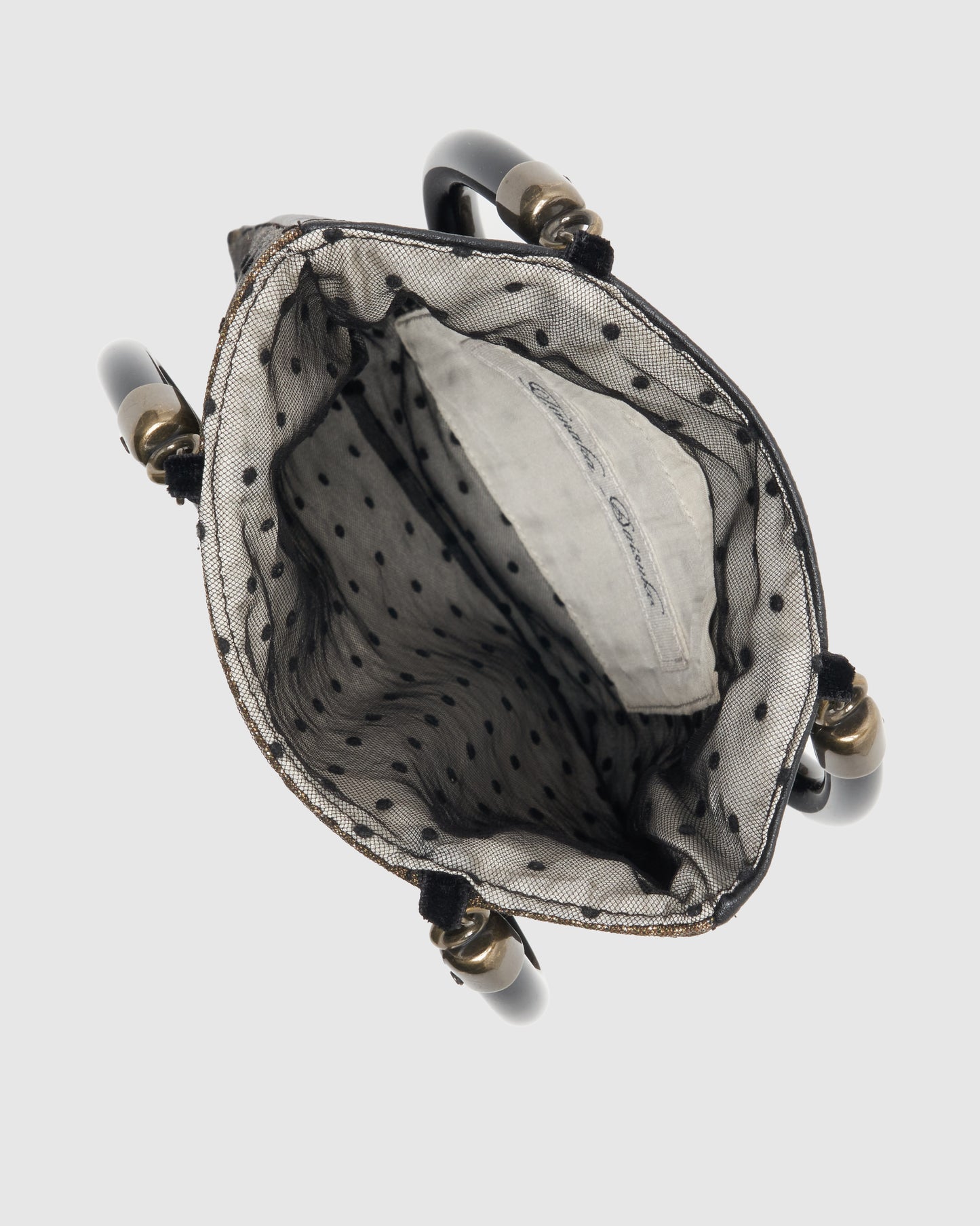 dot tulle flower jacquard hand bag【Delivery in August 2025】