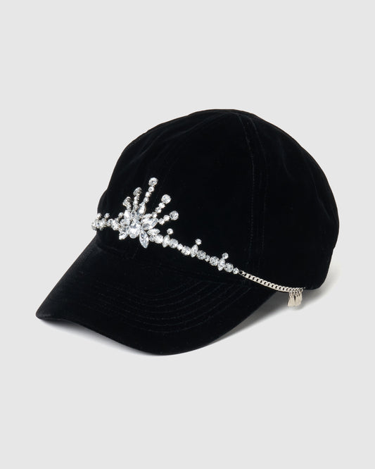 bijou tiara velvet cap【Delivery in January 2026】
