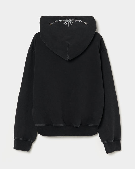 bijou tiara hoodie Black【stock】