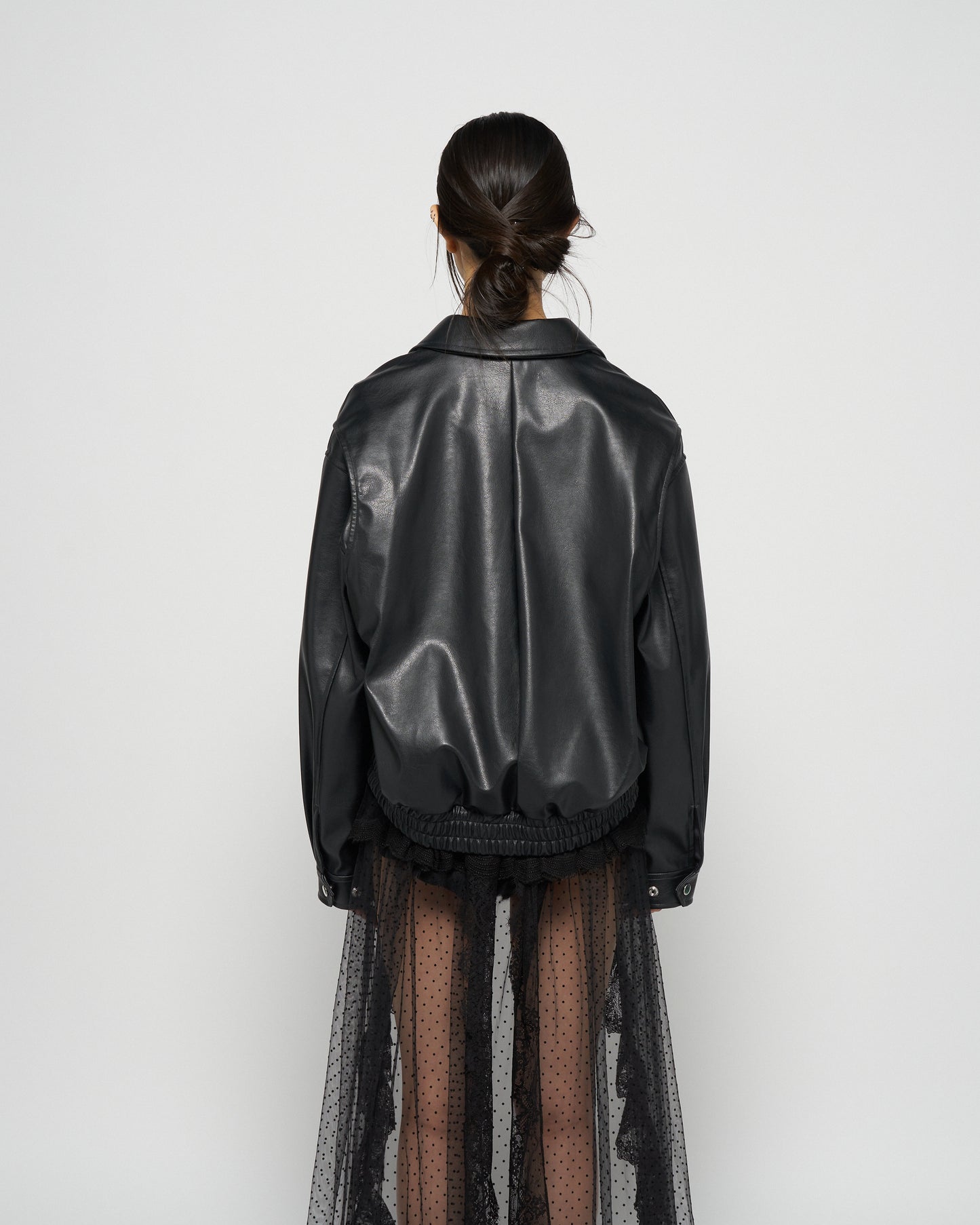 crystal bijou collar 2WAY blouson【Delivery in January 2026】