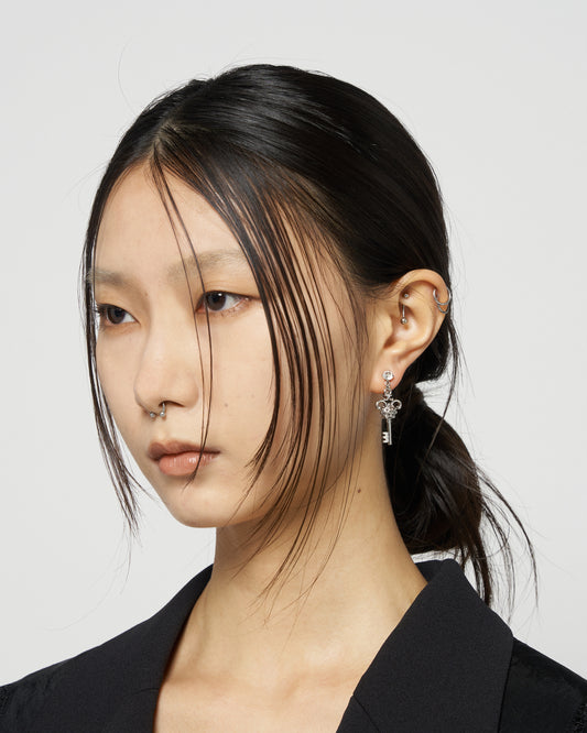 key & lock earrings 【stock】