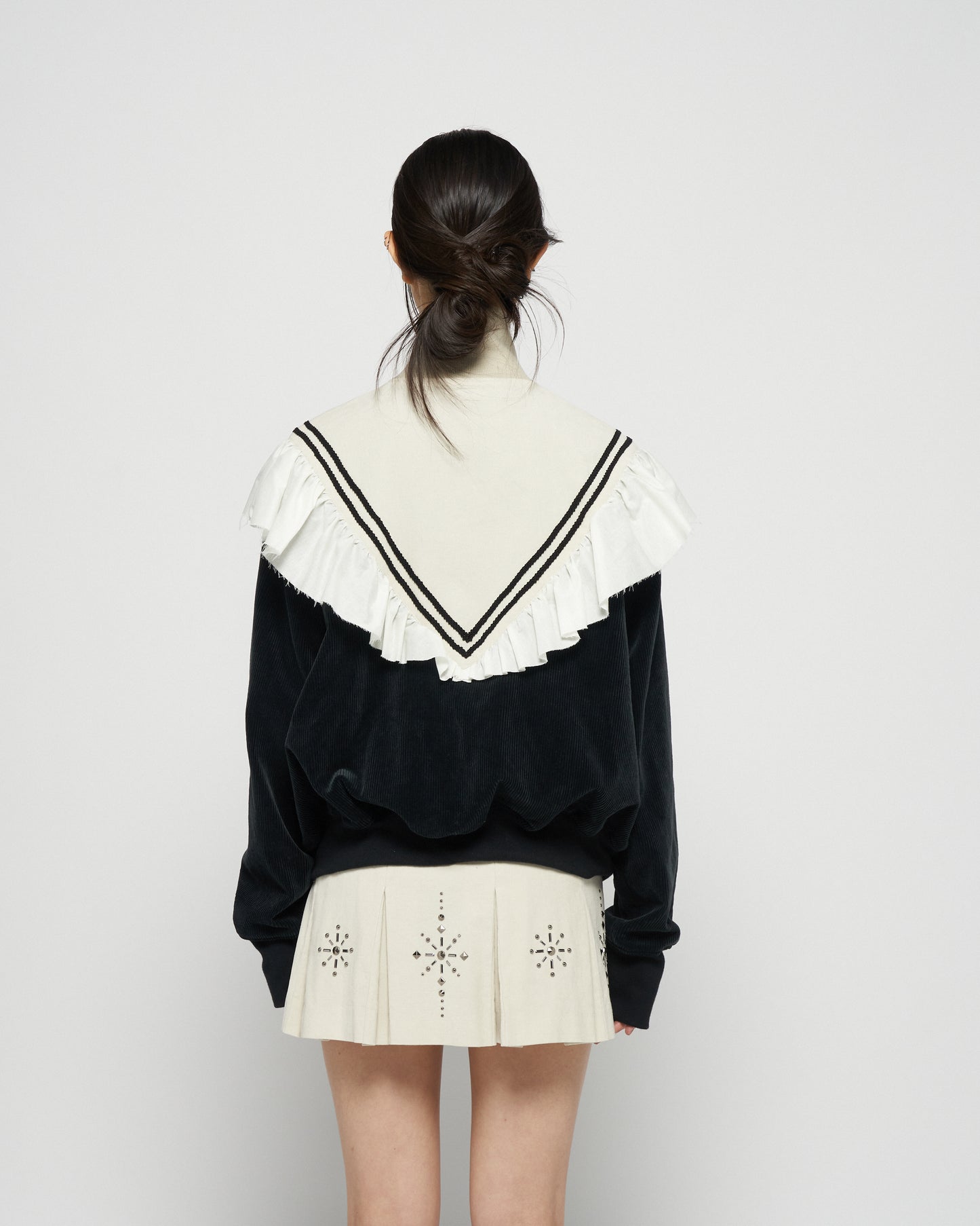 frill corduroy track jacket 【Delivery in December 2025】