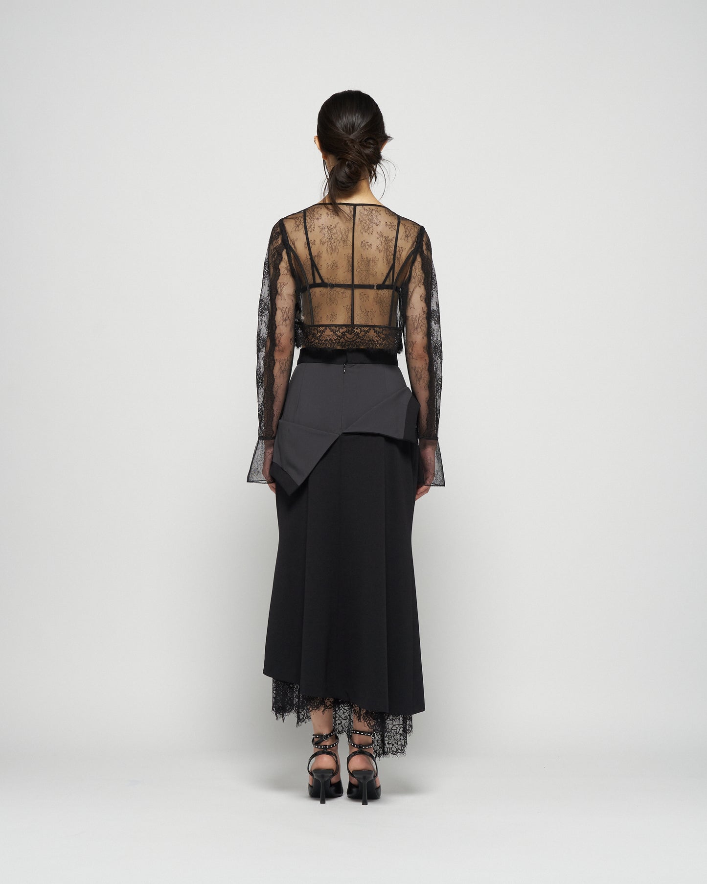 turned up lace skirt【Delivery in July 2025】