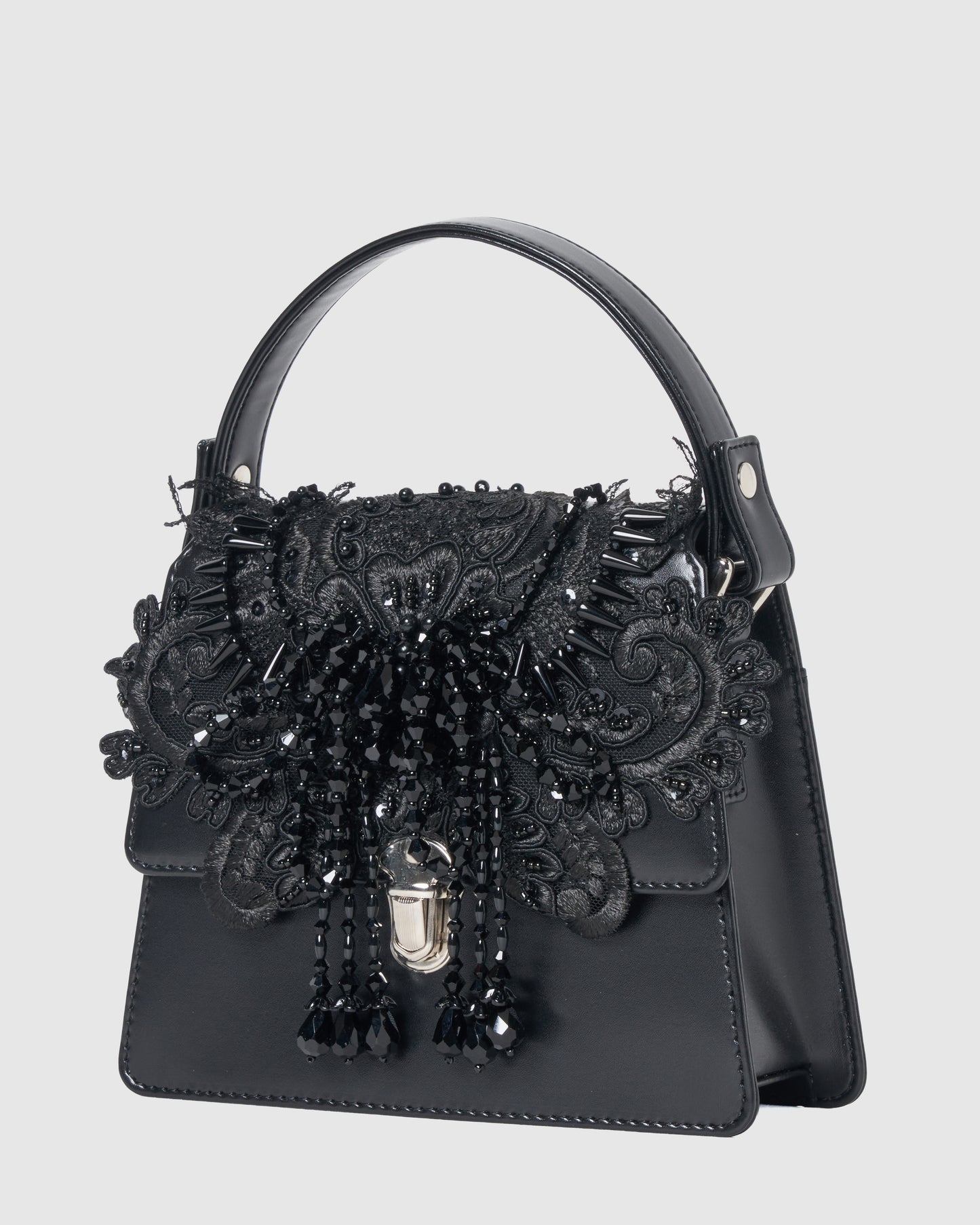black lei beads mini hand bag【Delivery in November 2025】