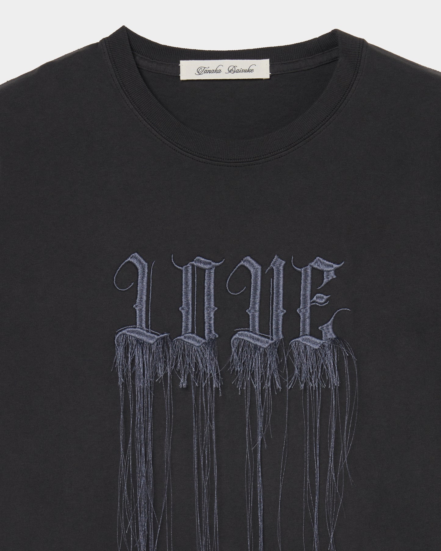 fringe LOVE pigment T-shirt Black【Delivery in August 2025】
