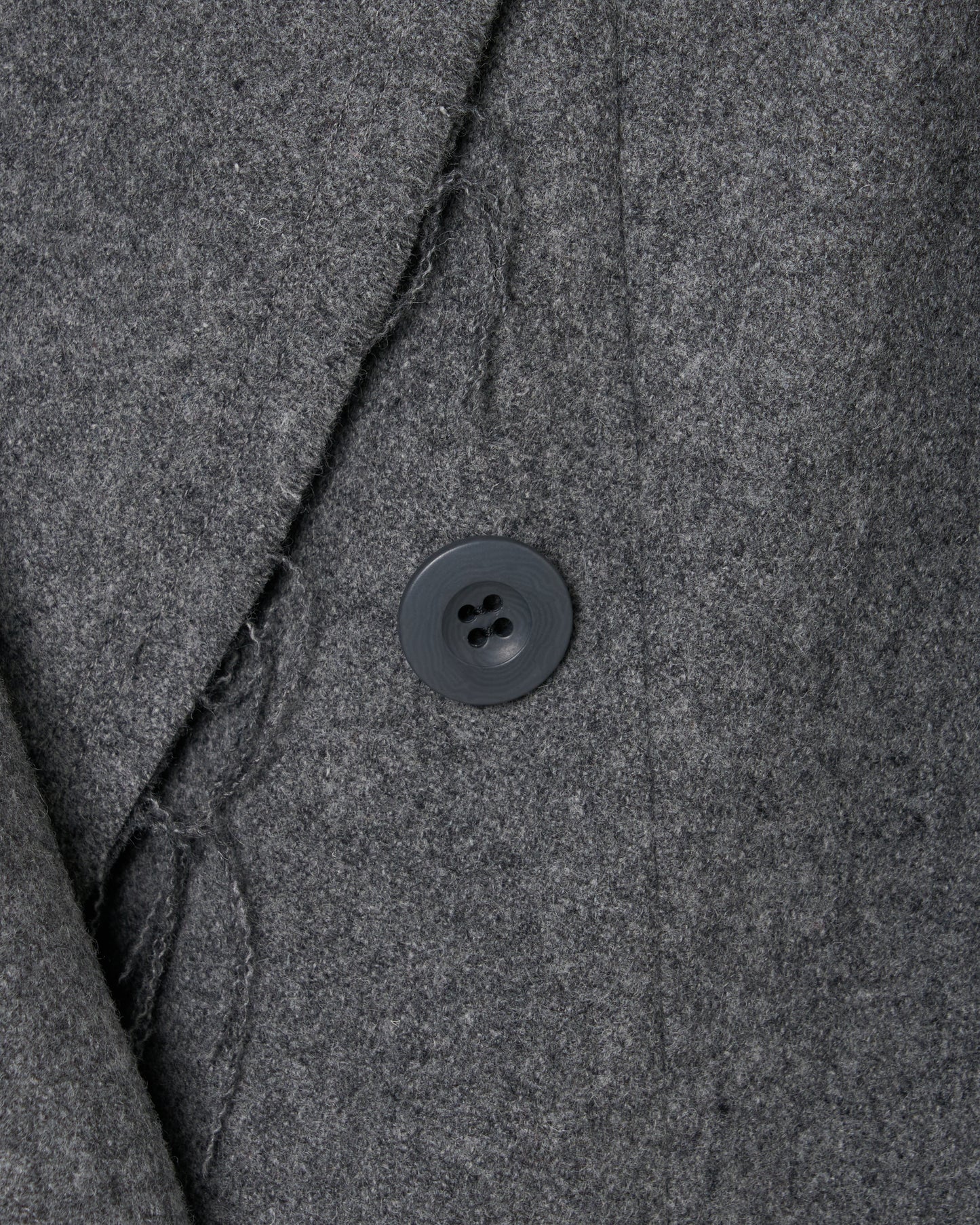 seam frayed melton coat Gray【Delivery in November 2025】