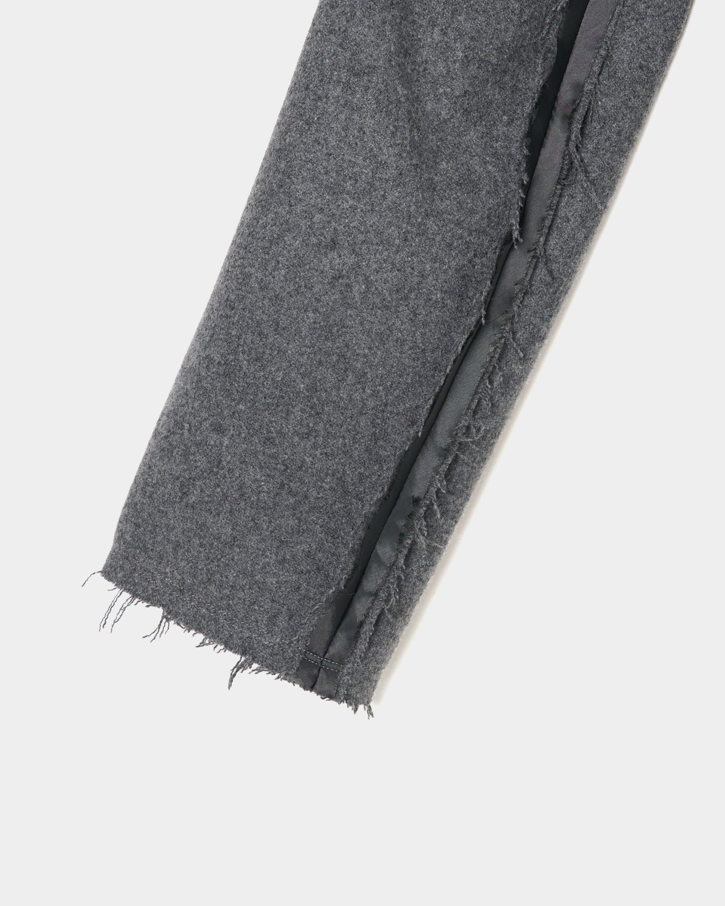 seam frayed melton coat Gray【Delivery in November 2025】