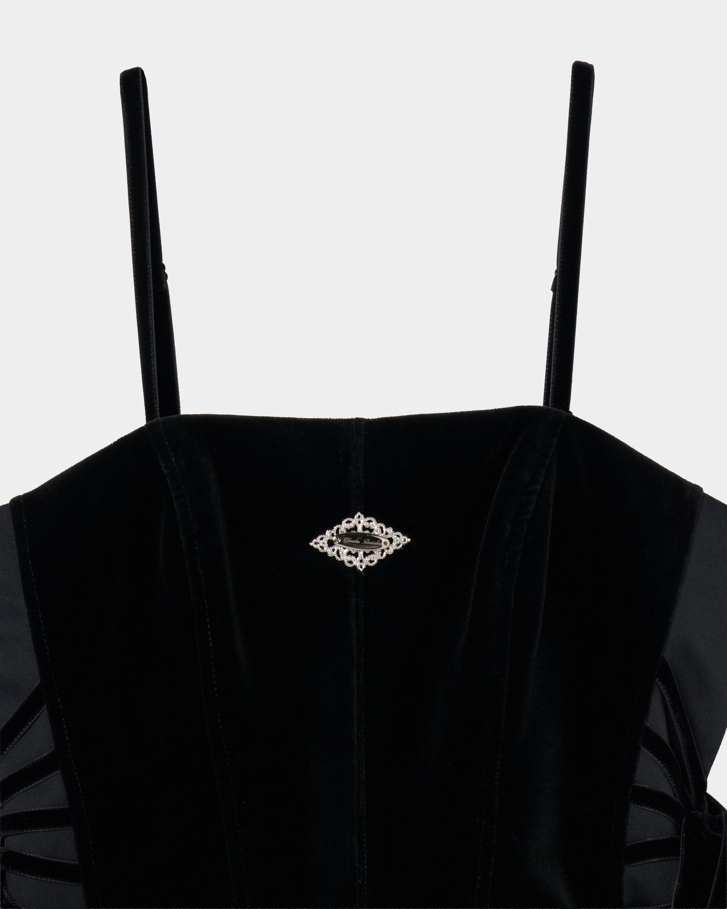 side ribbon velvet corset【Delivery in November 2025】