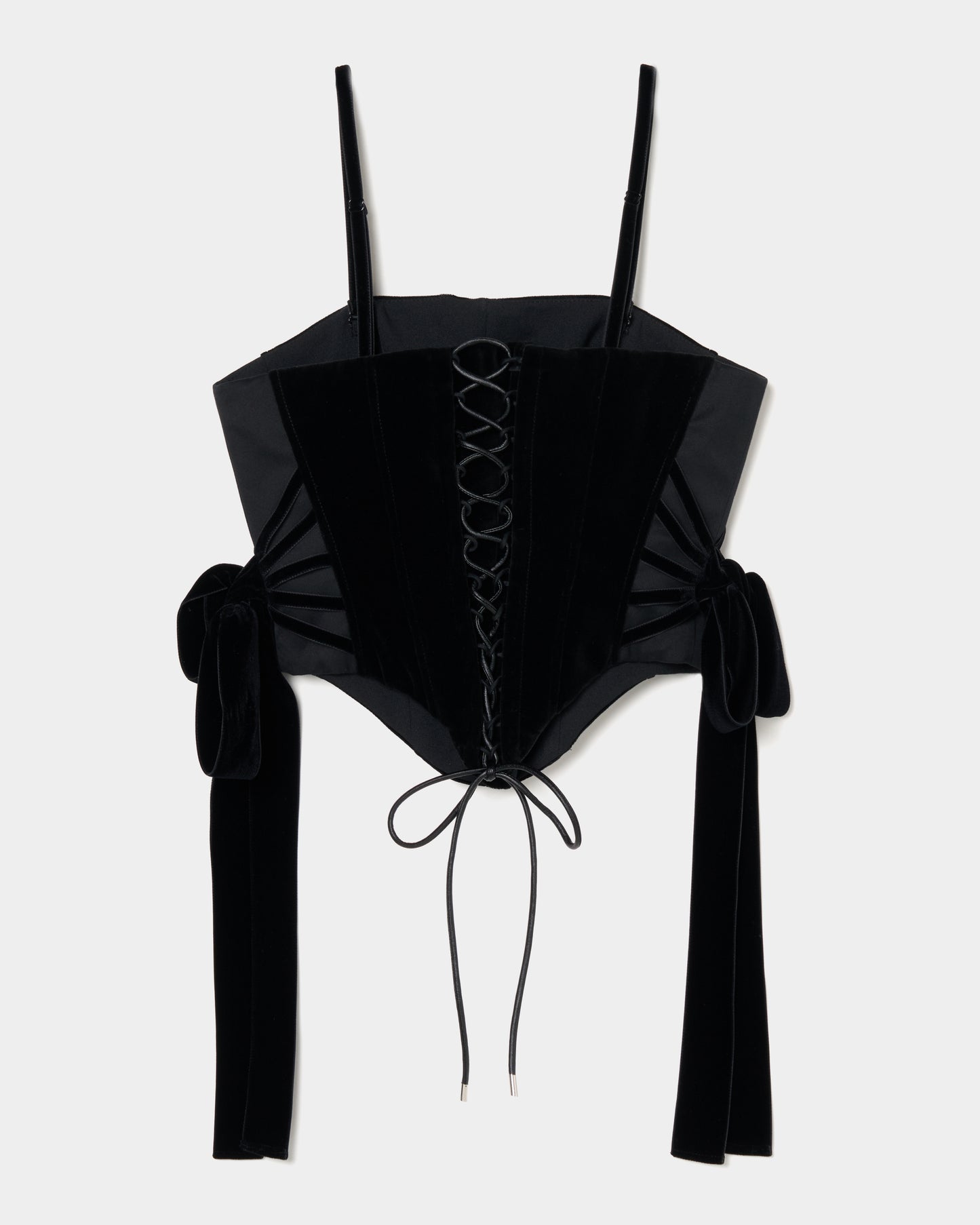 side ribbon velvet corset【Delivery in November 2025】