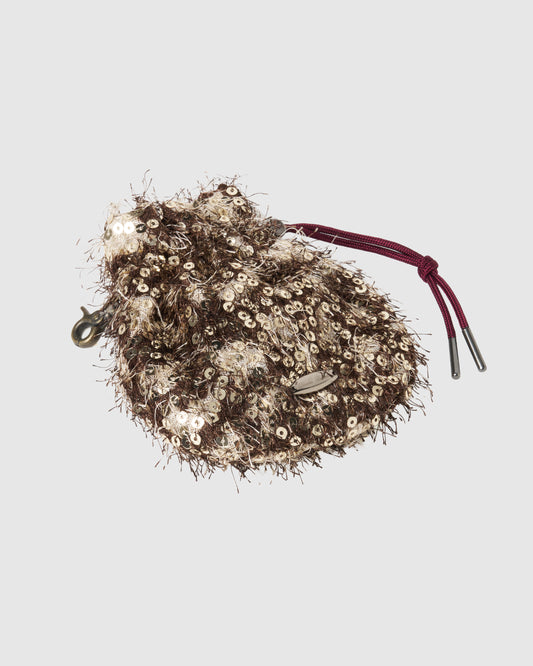 fuzz leopard mini kinchaku bag【Delivery in November 2025】