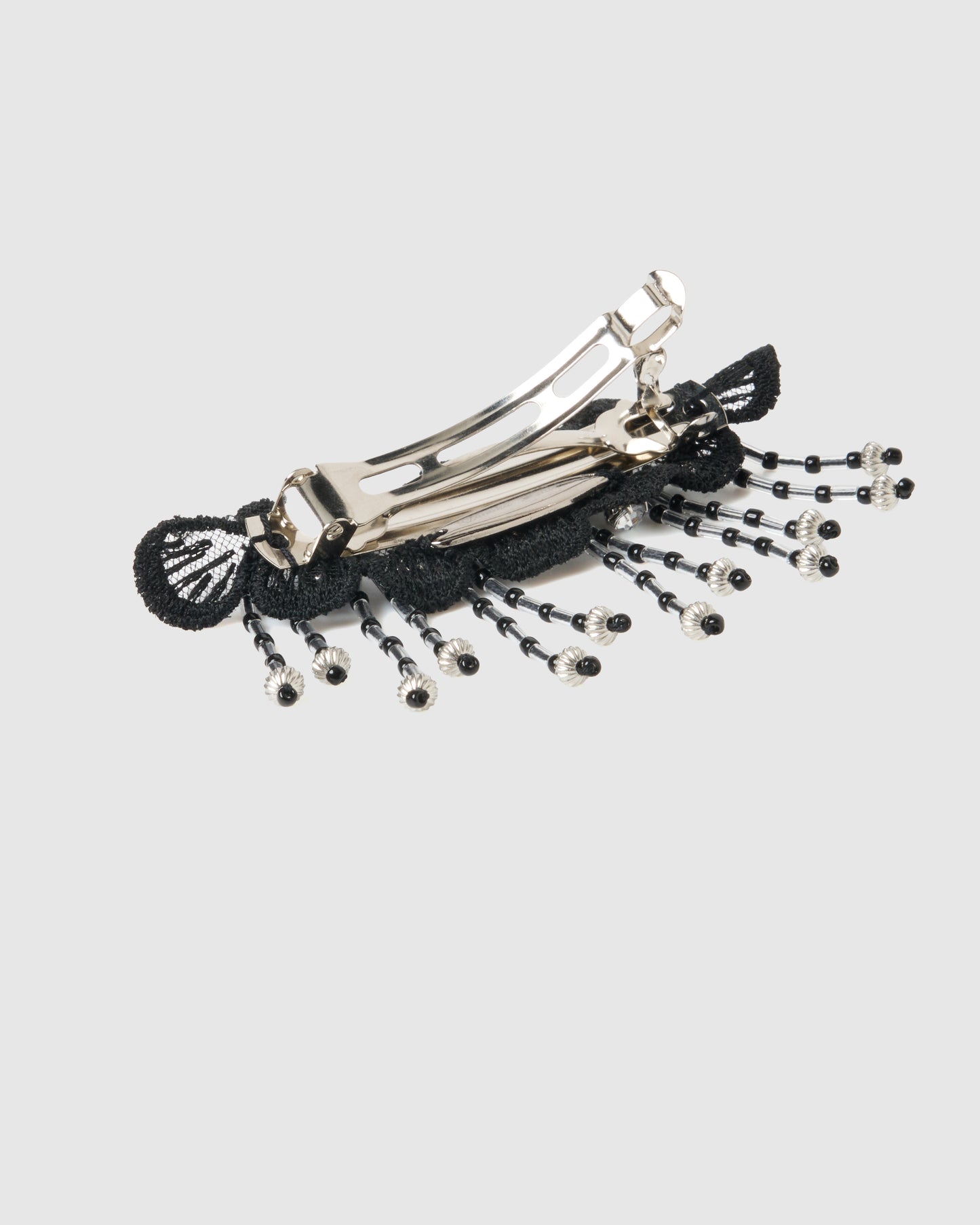 snow bijou mini barrette Black【Delivery in November 2025】