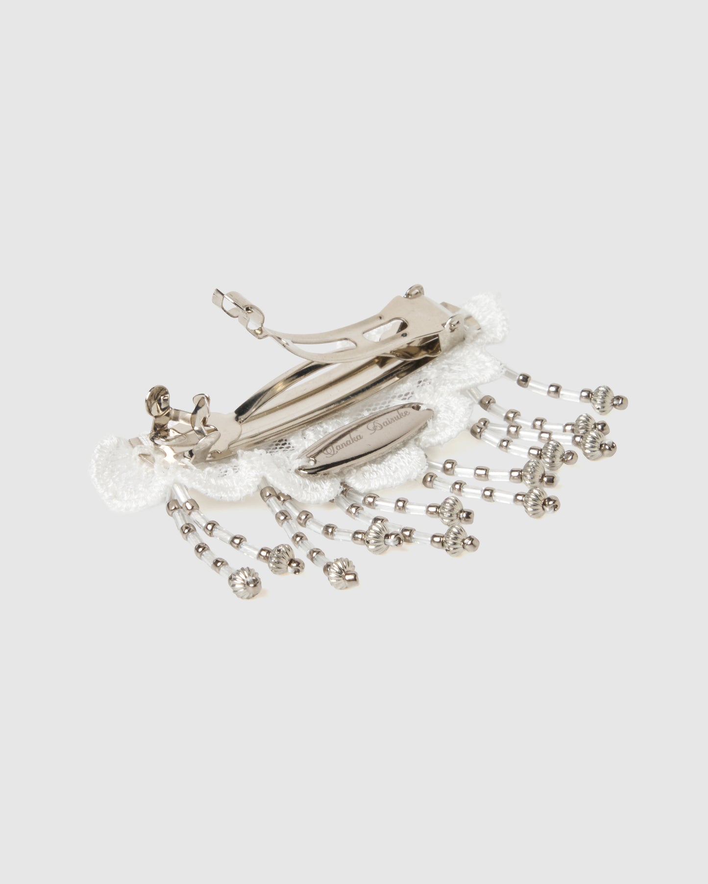 snow bijou mini barrette white【Delivery in November 2025】
