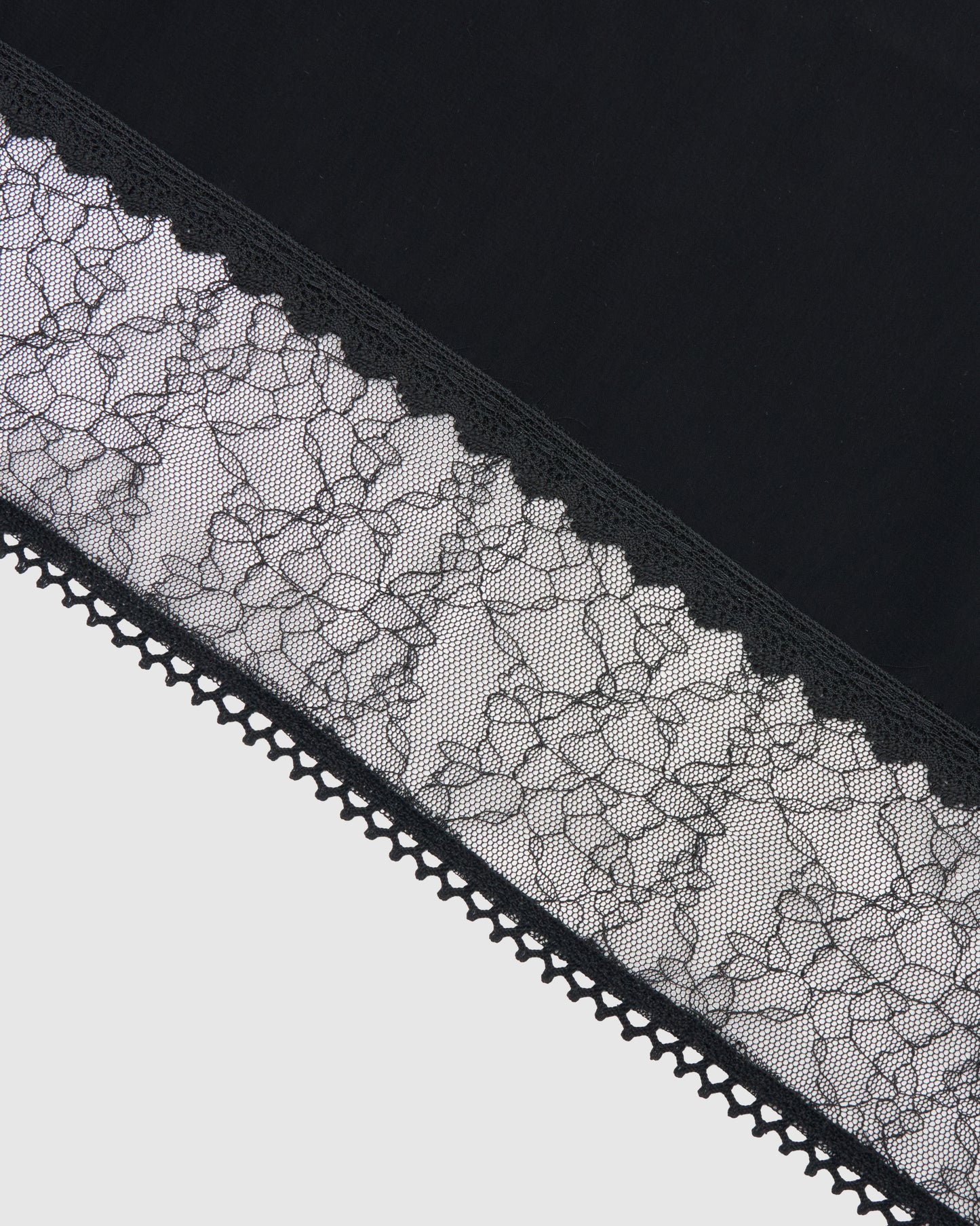 flower lace frame scarf Black【Delivery in November 2025】