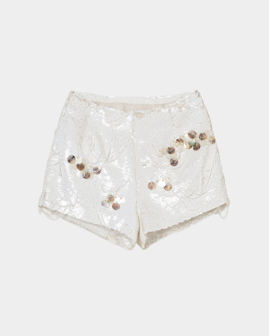 scale embroidery spangle pants【Delivery in March 2026】