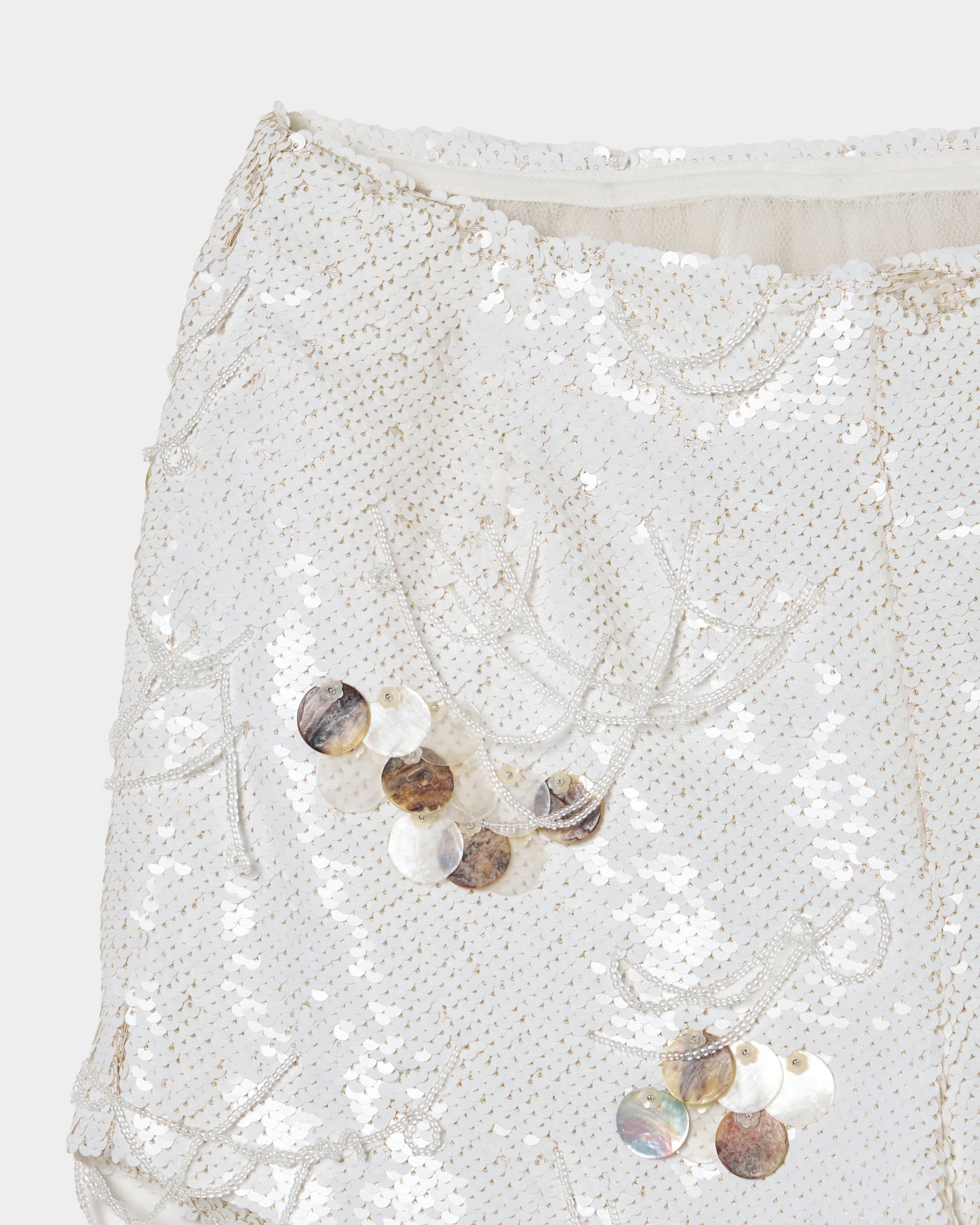 scale embroidery spangle pants【Delivery in March 2026】
