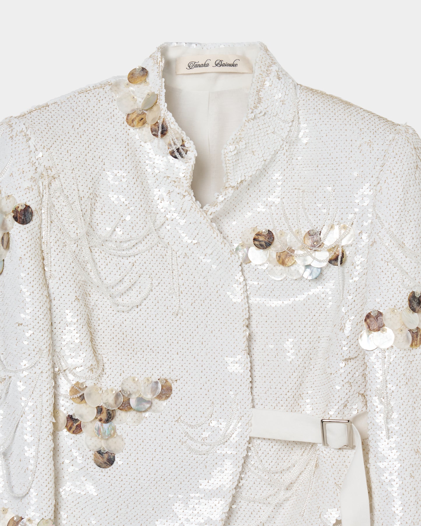 scale embroidery spangle jacket【Delivery in March 2026】