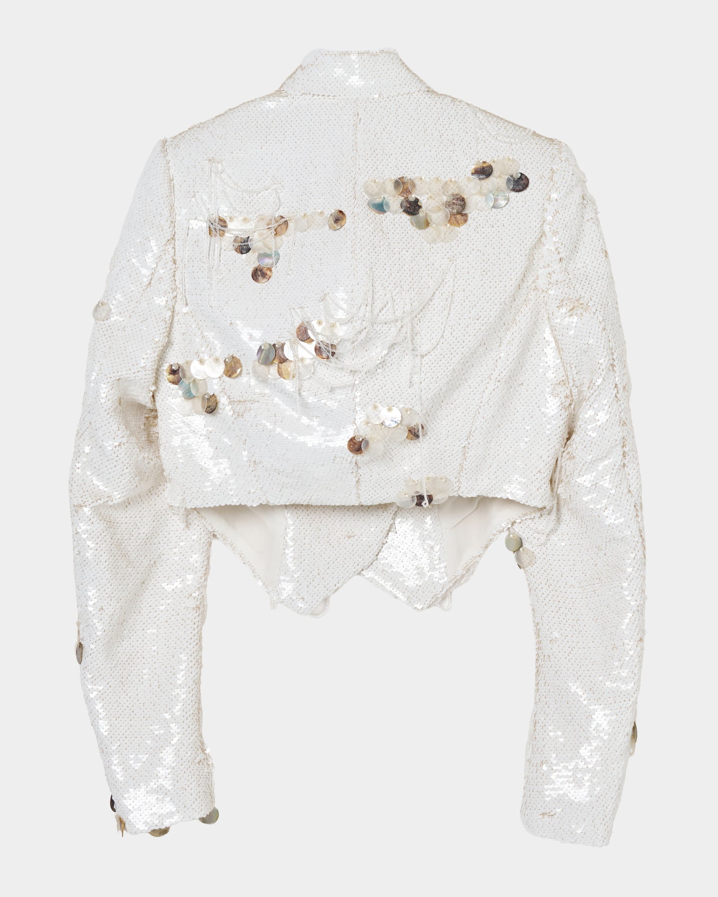 scale embroidery spangle jacket【Delivery in March 2026】