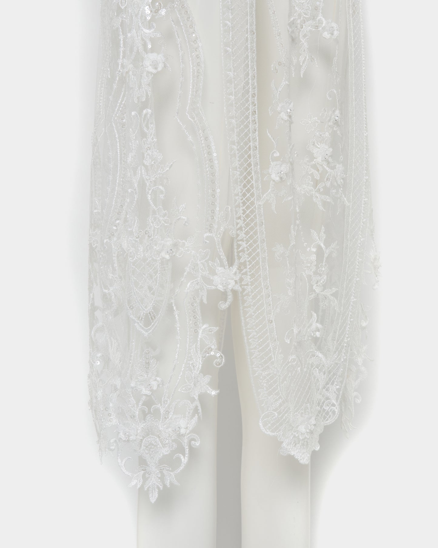 beads embroidery scallop dress【Delivery in March 2026】