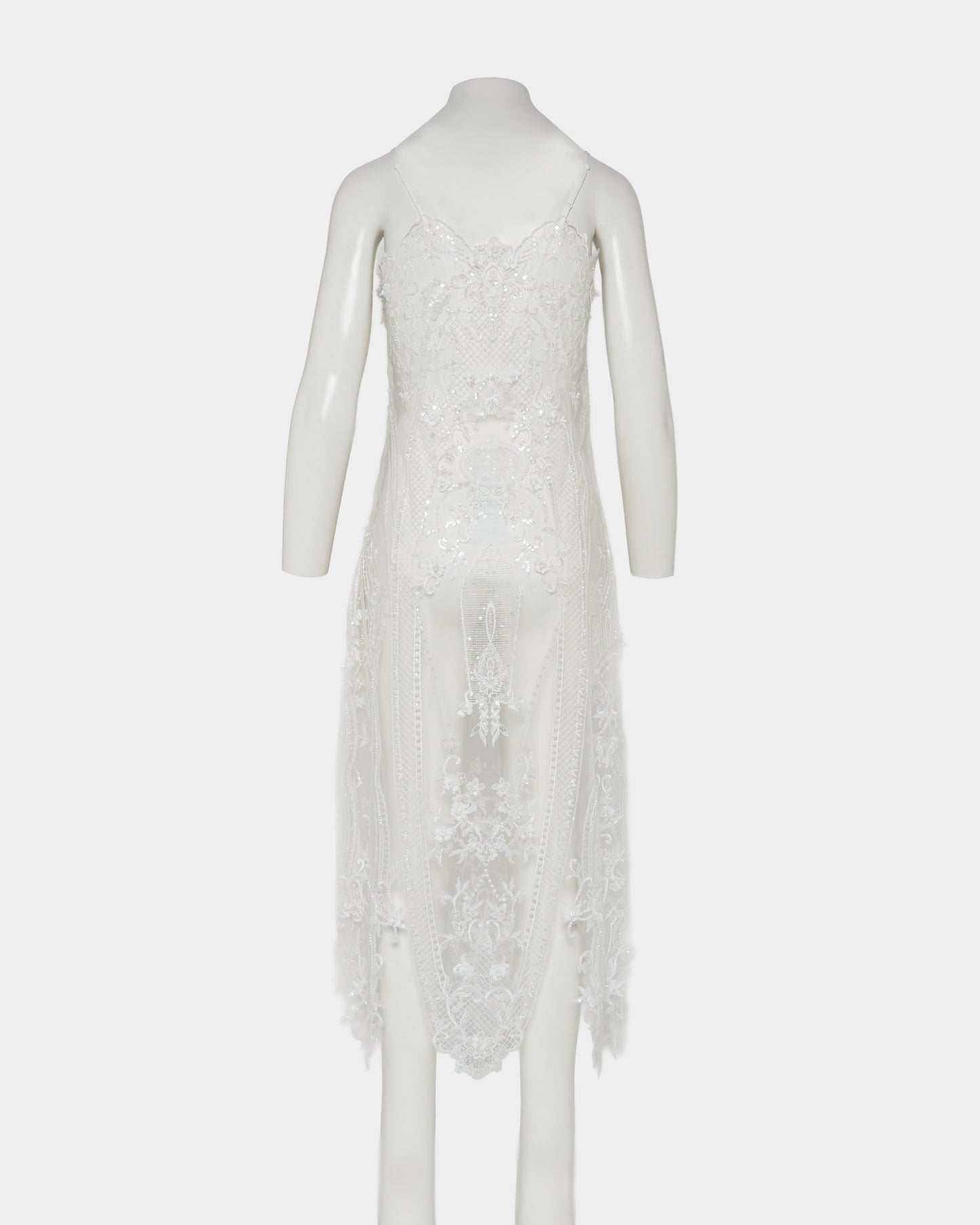beads embroidery scallop dress【Delivery in March 2026】