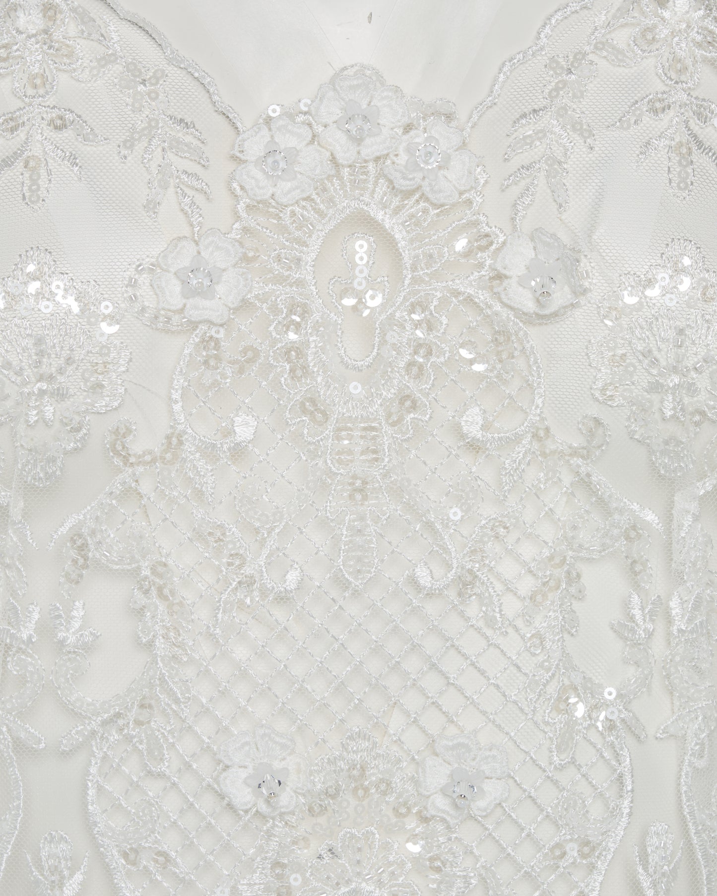 beads embroidery scallop dress【Delivery in March 2026】