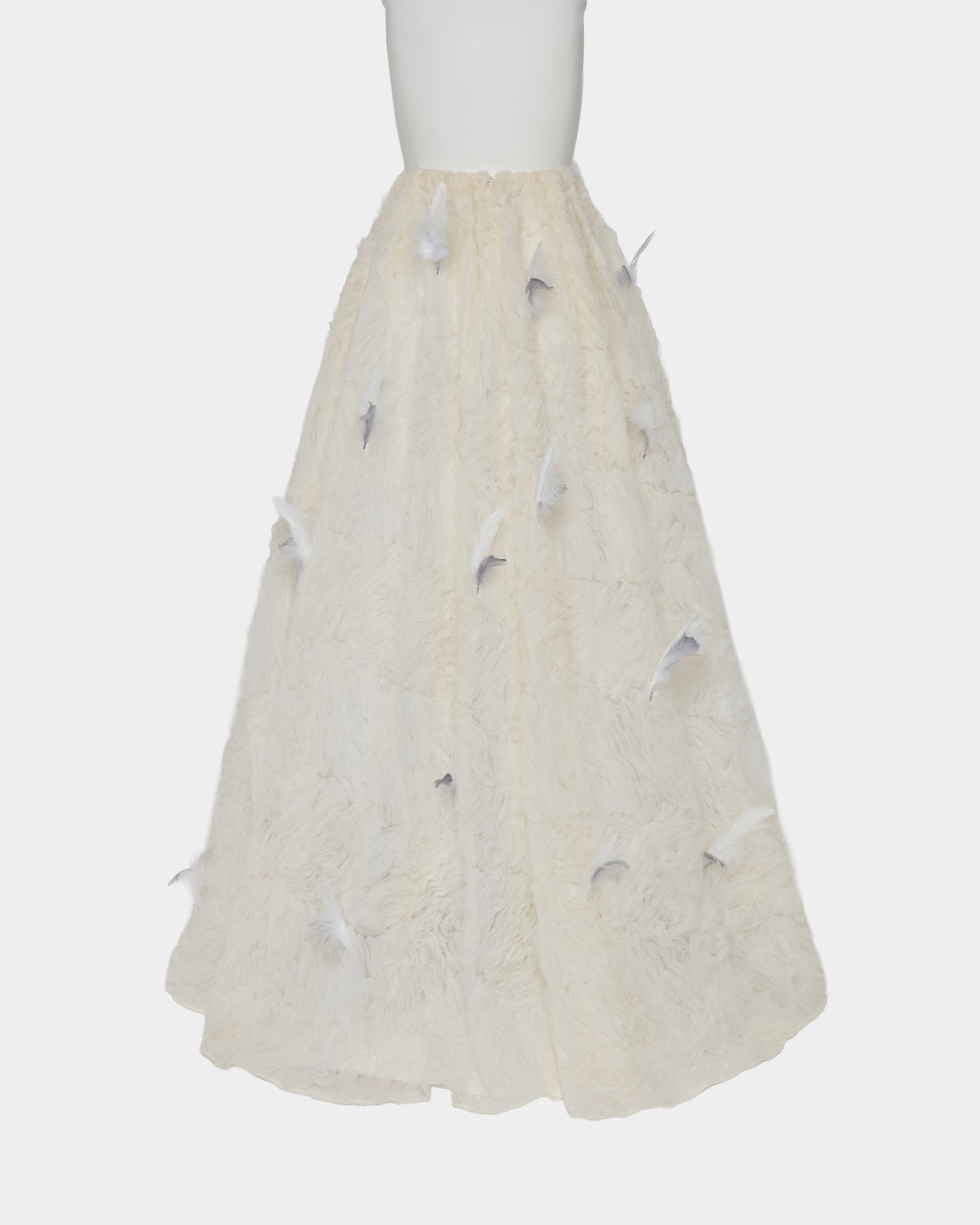 fluffy feather long skirt【Delivery in March 2026】