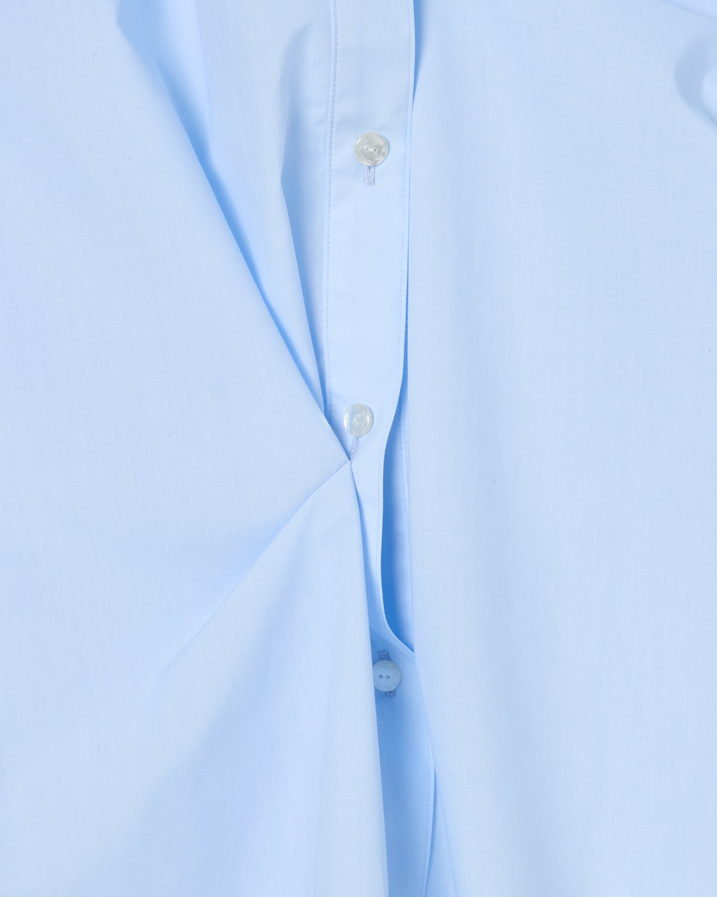 wave tuck lumen embroidery shirt Pale blue【Delivery in January 2026】
