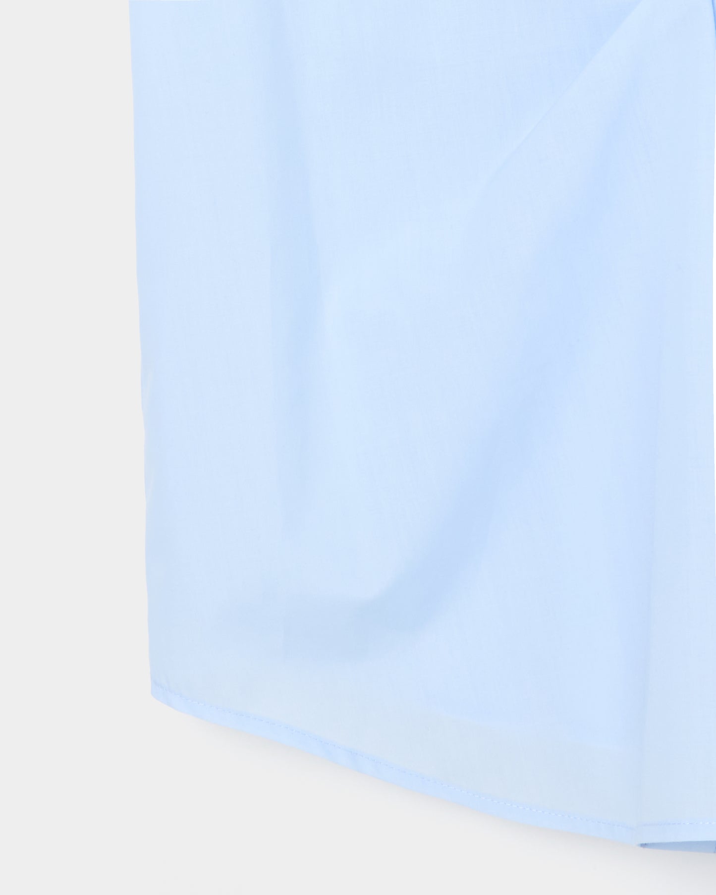 wave tuck lumen embroidery shirt Pale blue【Delivery in January 2026】