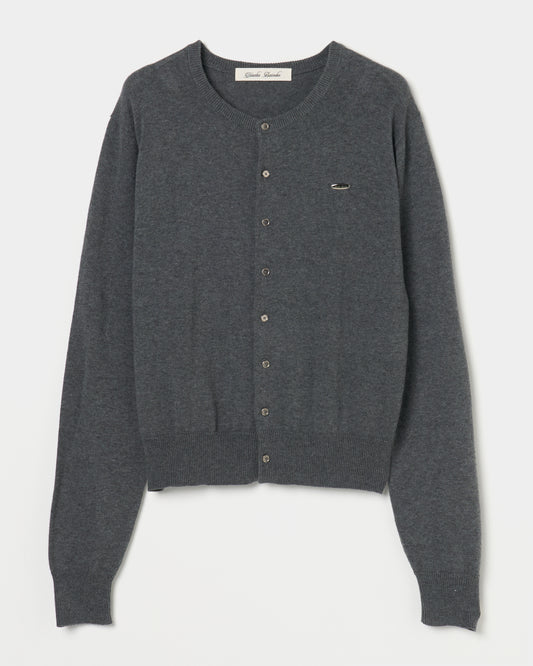 wild bloom beads embroidery cardigan Heather gray【Delivery in February 2026】