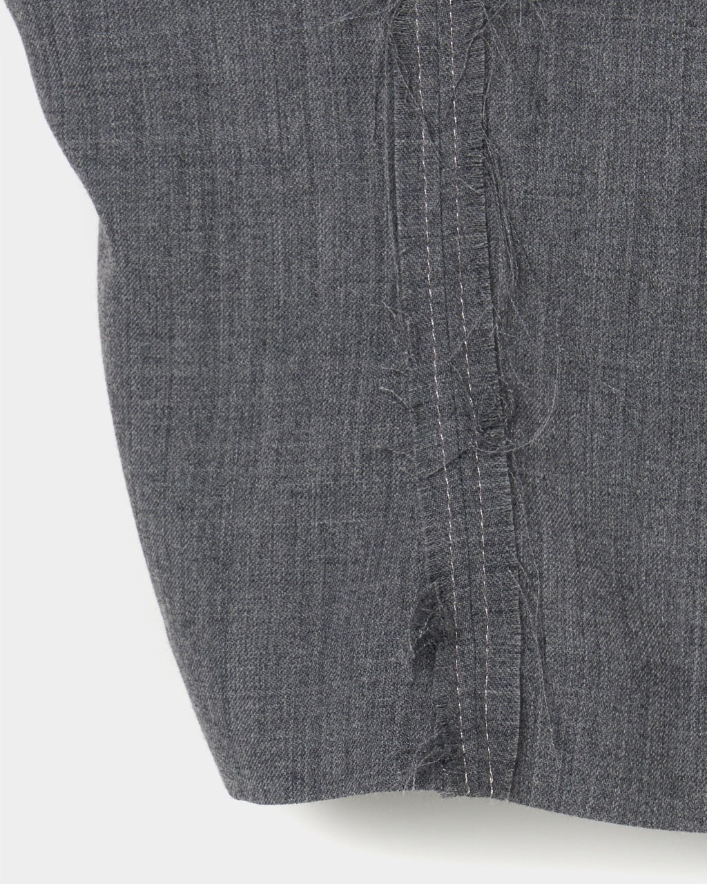 seam frayed bustier tops Gray【Delivery in February 2026】